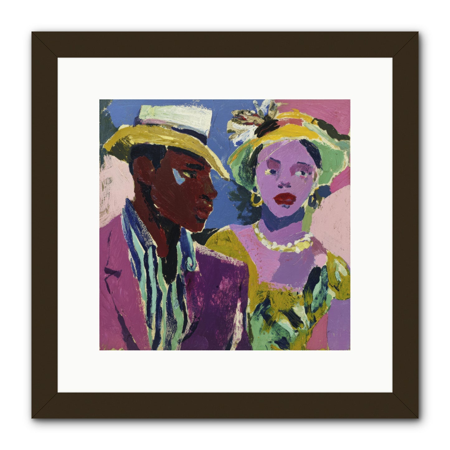 The Woman Who Bloomed -- Framed Print - Black 12x12