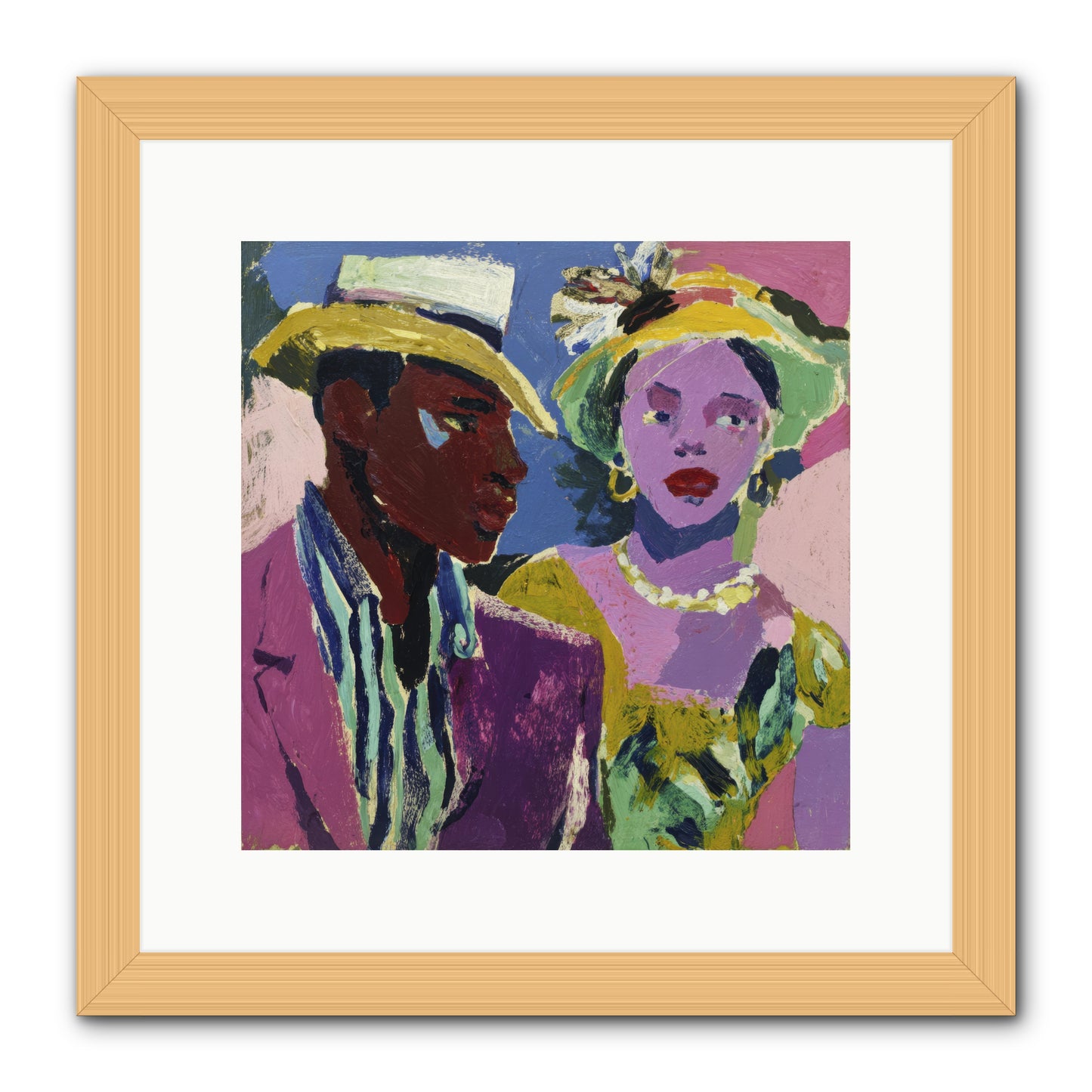 The Woman Who Bloomed -- Framed Print - Natural 12x12