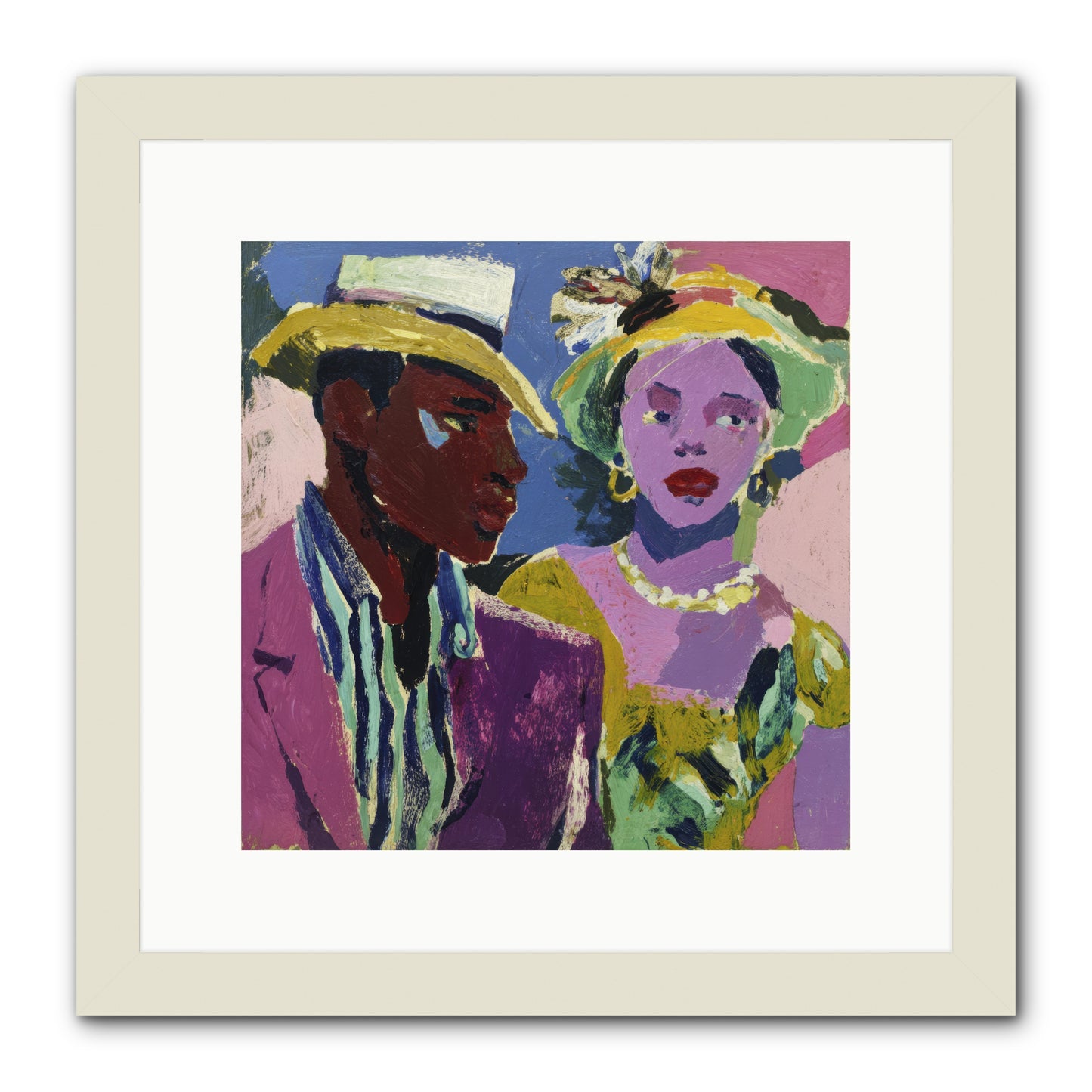 The Woman Who Bloomed -- Framed Print - White 12x12