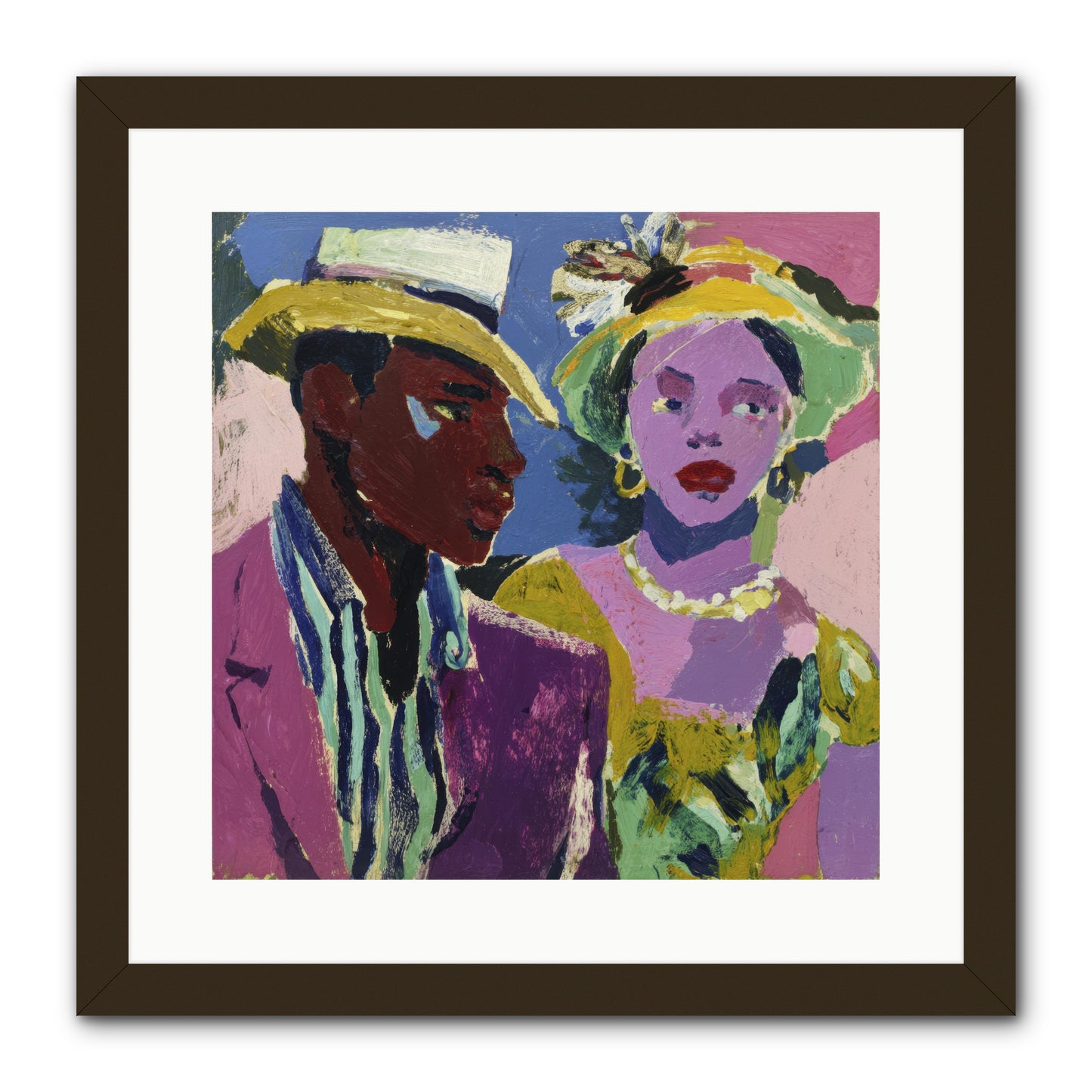 The Woman Who Bloomed -- Framed Print - Black 16x16