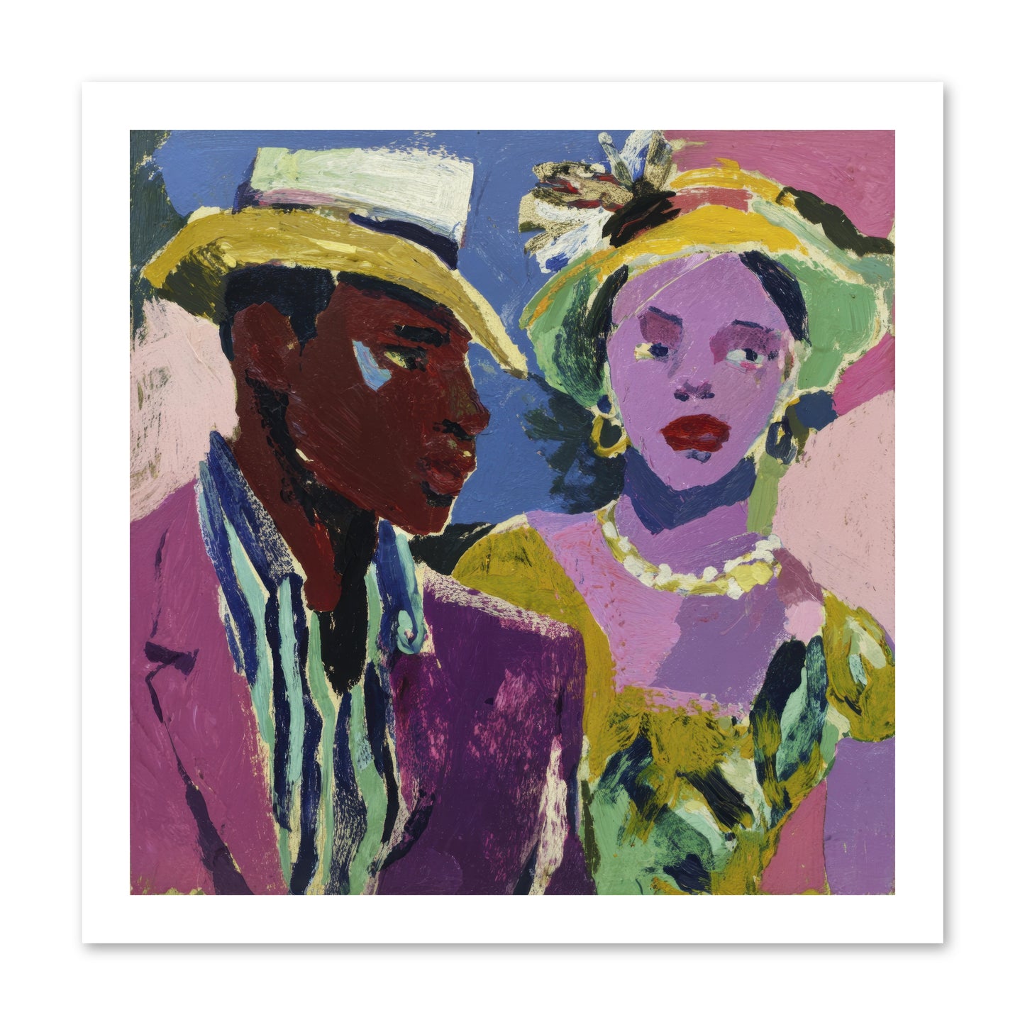 The Woman Who Bloomed -- Loose Canvas Print 16x16