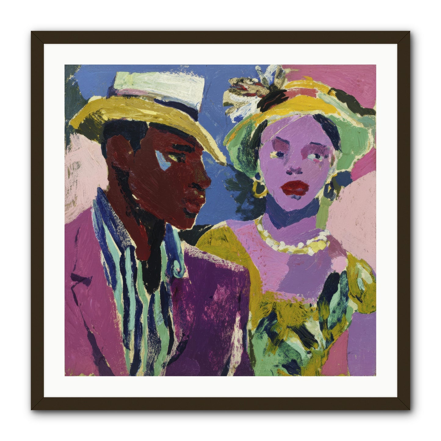 The Woman Who Bloomed -- Framed Print - Black 30x30