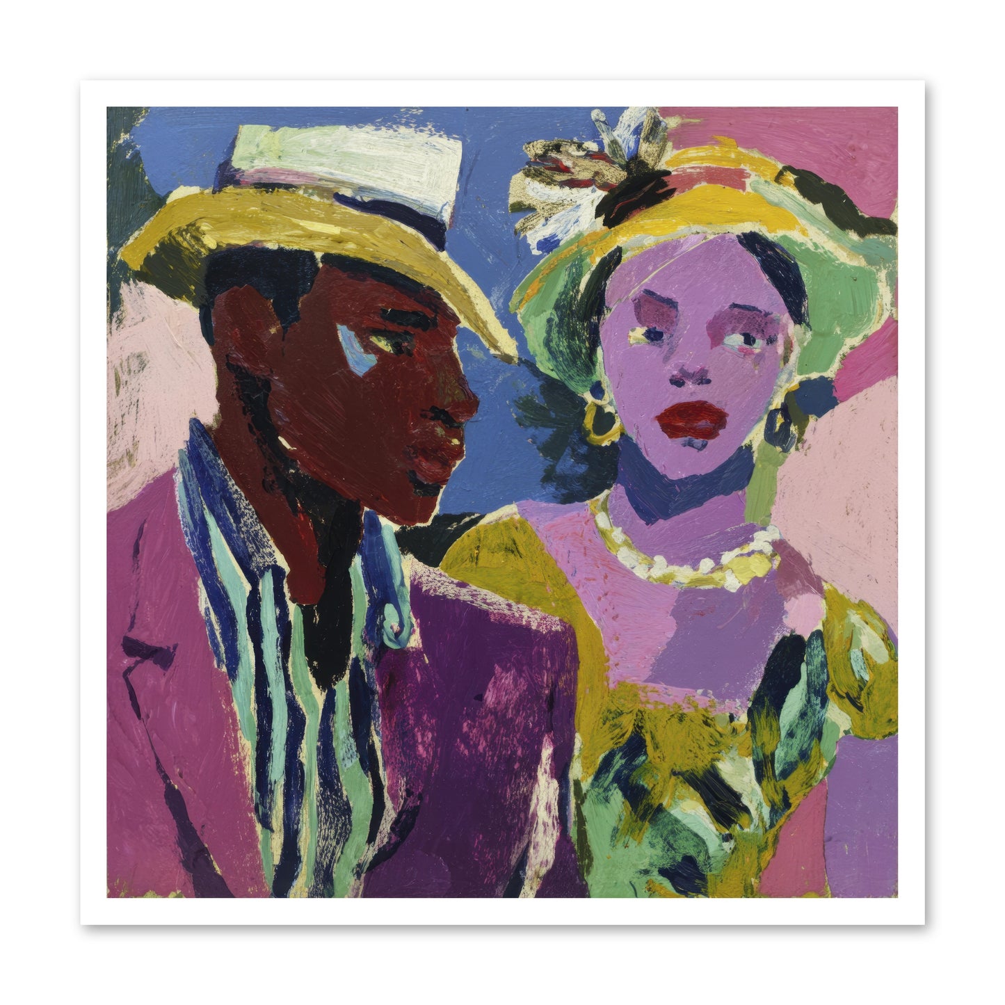 The Woman Who Bloomed -- Loose Canvas Print 30x30