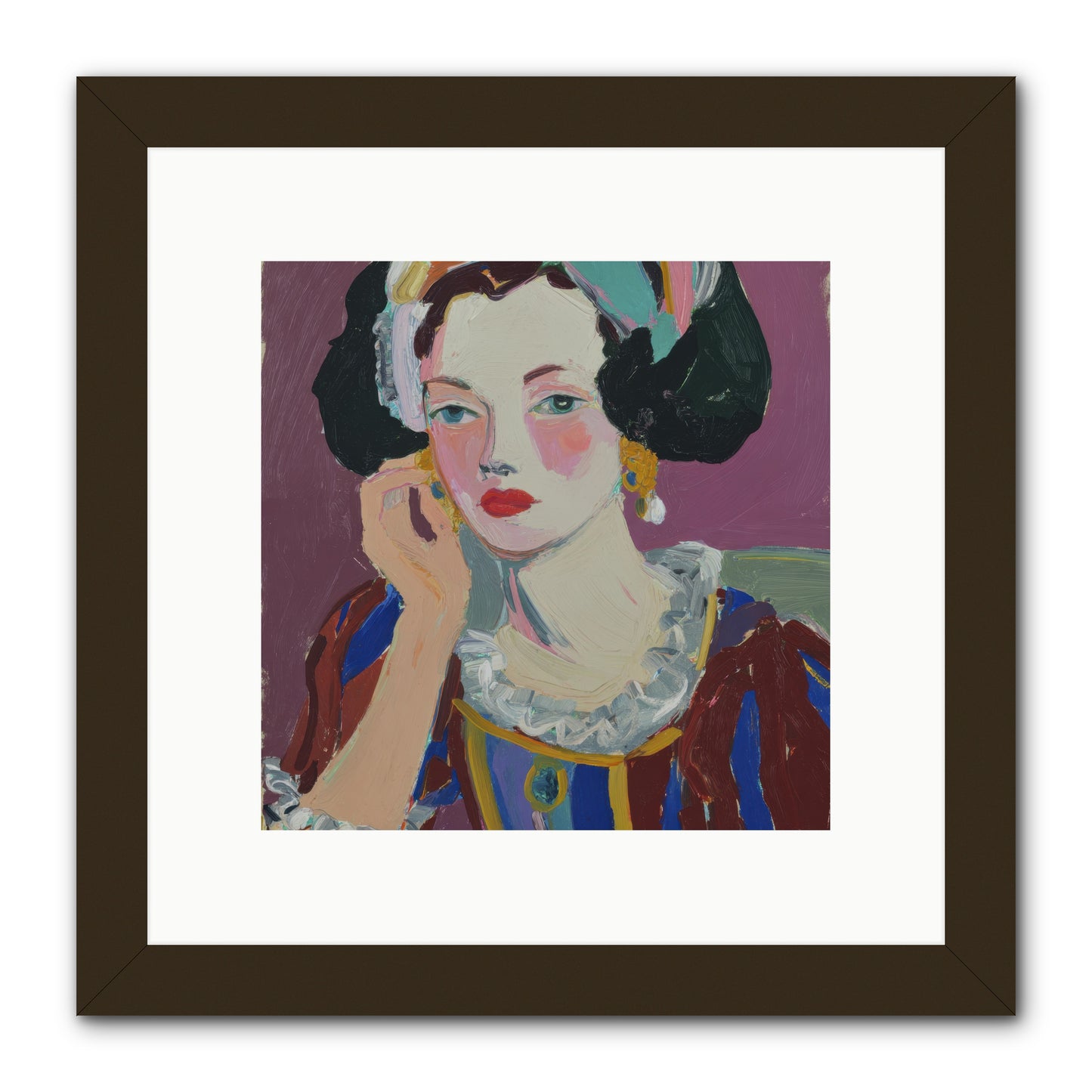 The Woman Who Chose -- Framed Print - Black 10x10