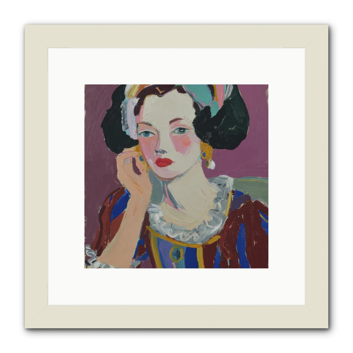 The Woman Who Chose -- Framed Print - White 10x10