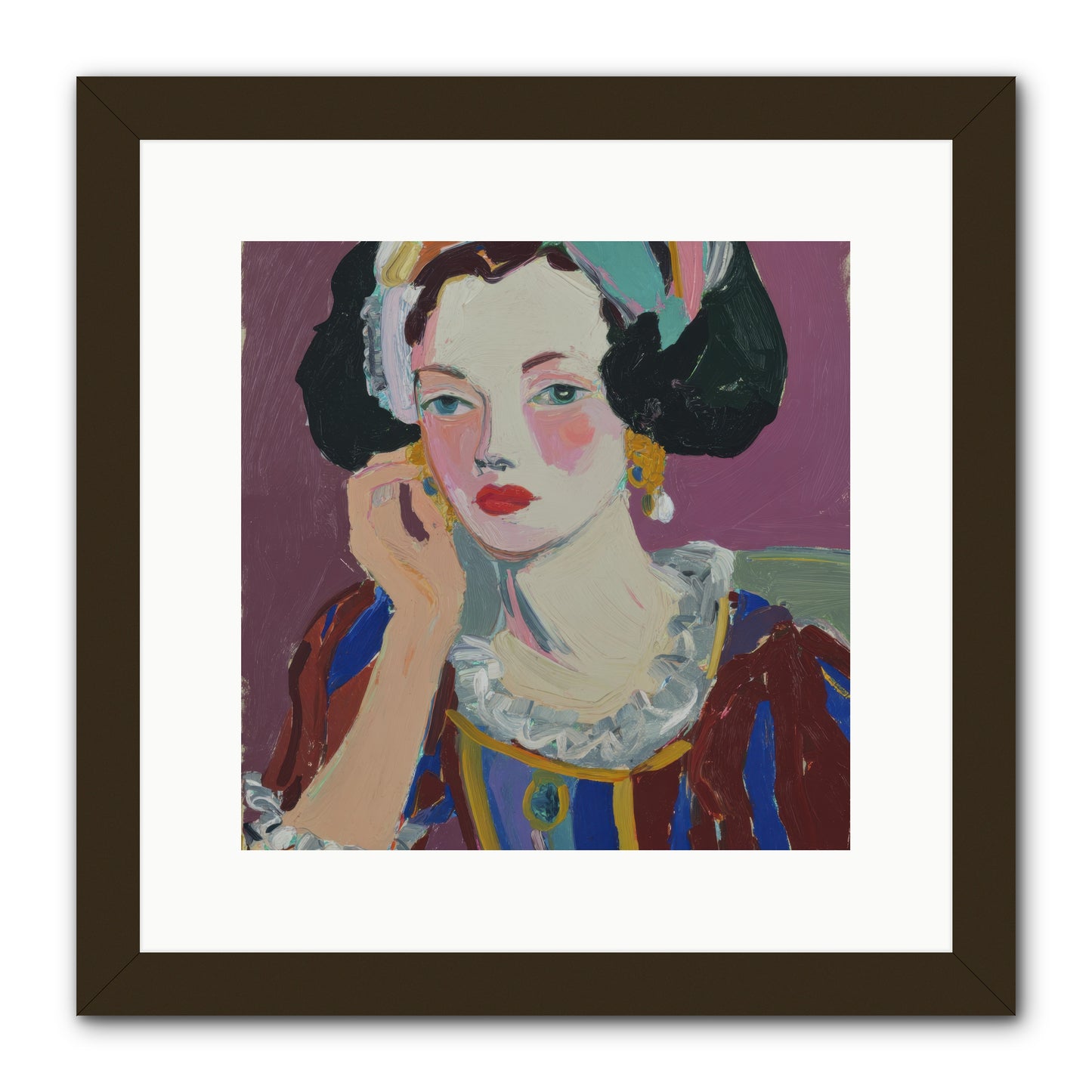 The Woman Who Chose -- Framed Print - Black 12x12