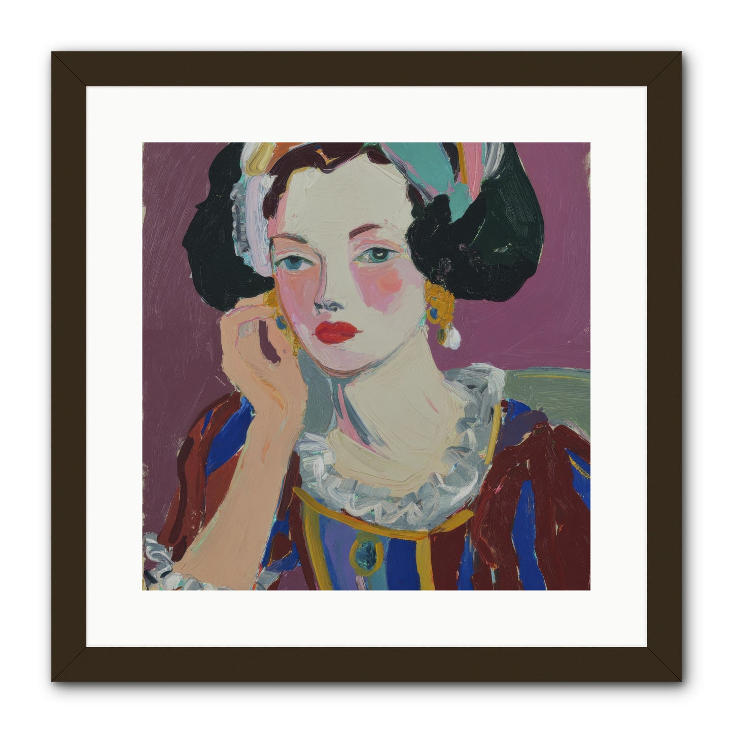 The Woman Who Chose -- Framed Print - Black 16x16