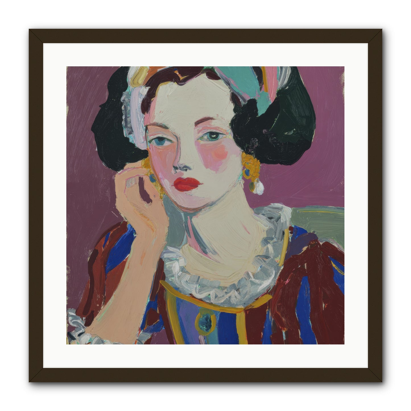 The Woman Who Chose -- Framed Print - Black 24x24