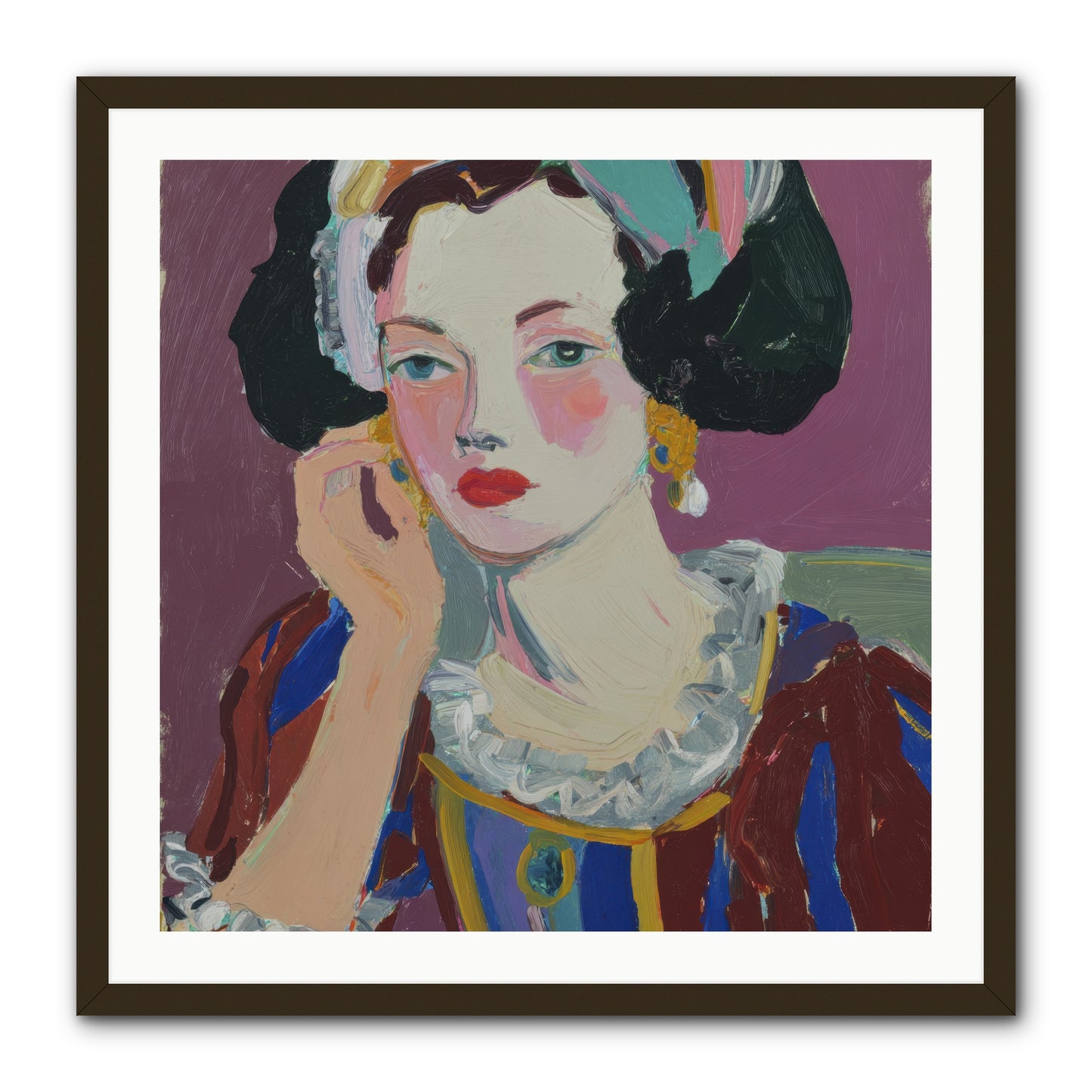 The Woman Who Chose -- Framed Print - Black 30x30