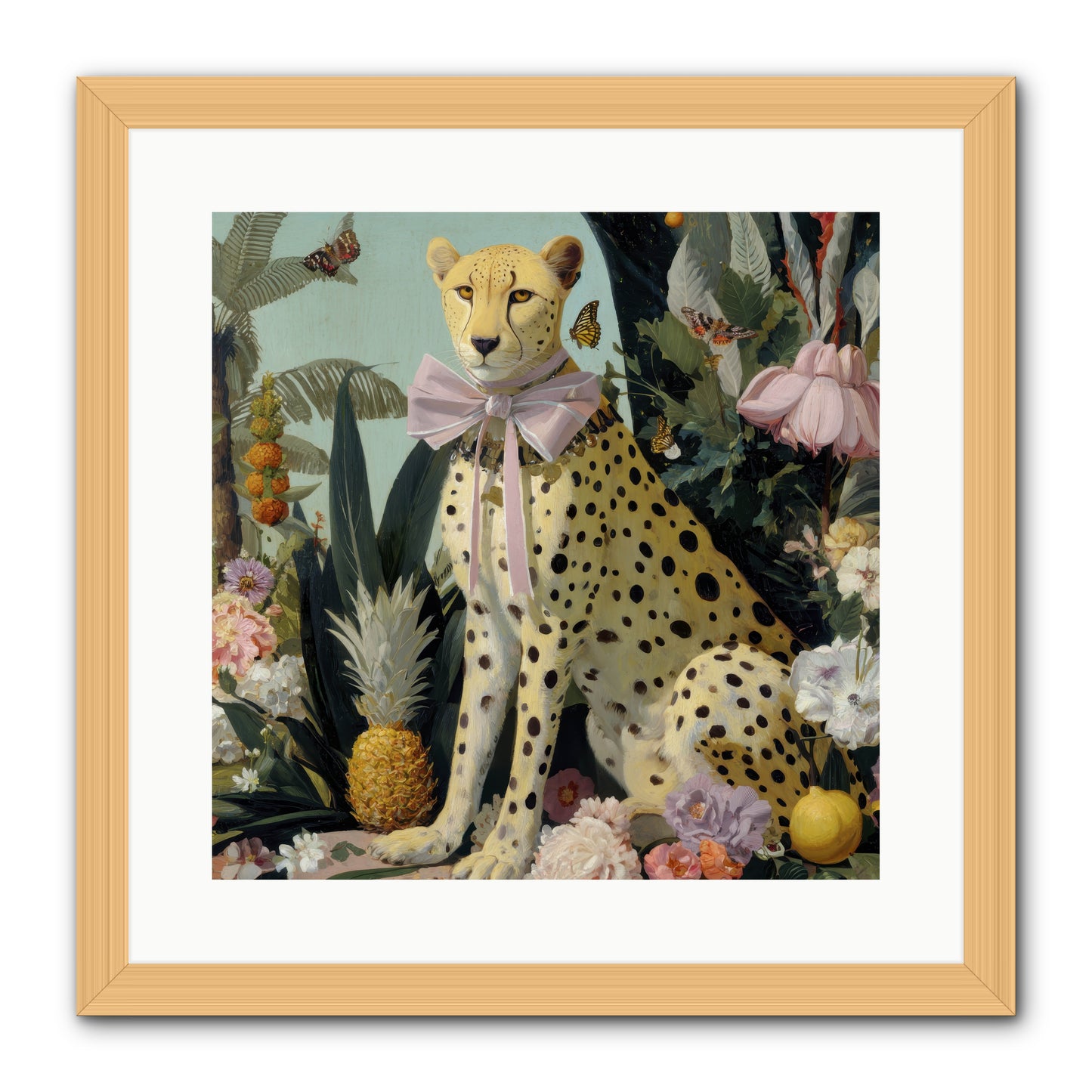 The Wonder of Silver Dawn -- Framed Print - Natural 16x16
