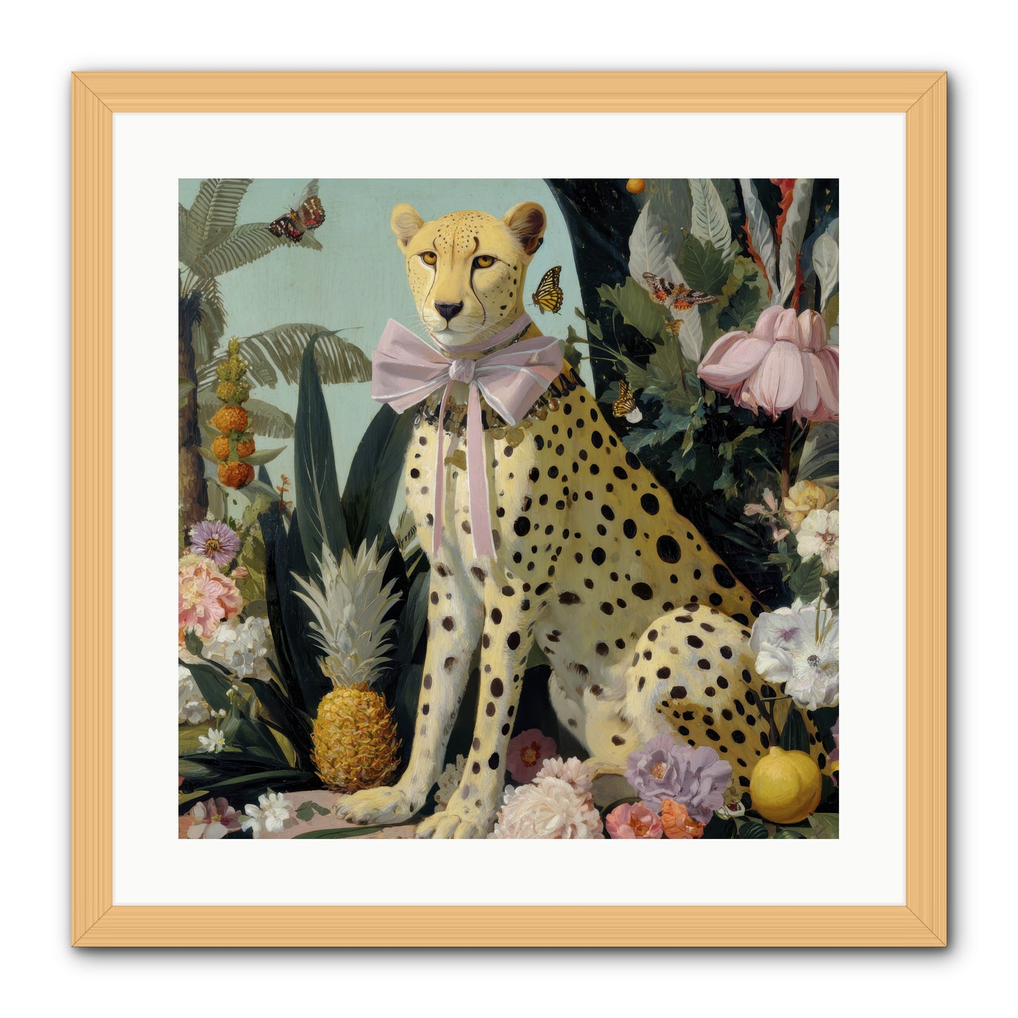 The Wonder of Silver Dawn -- Framed Print - Natural 20x20