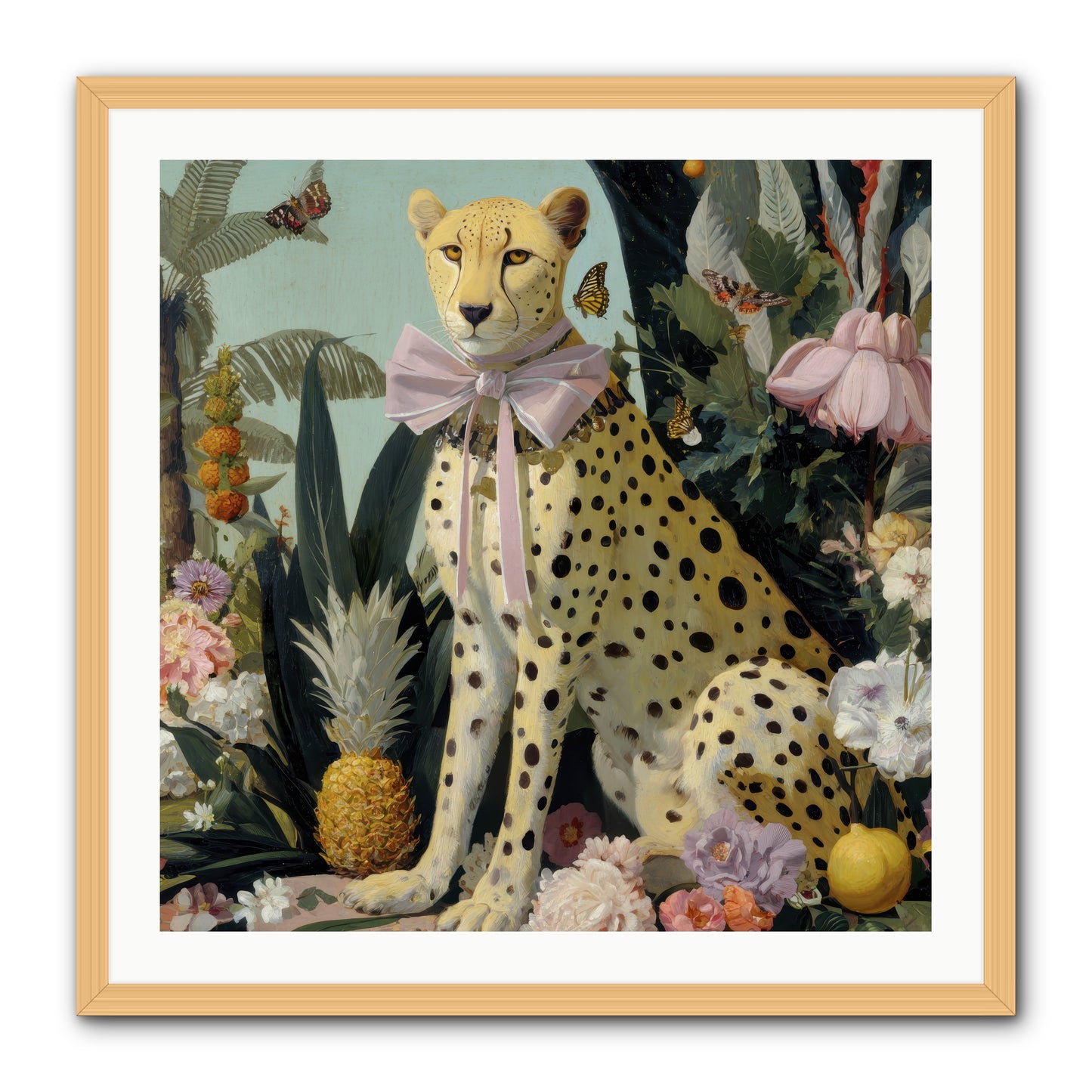 The Wonder of Silver Dawn -- Framed Print - Natural 30x30