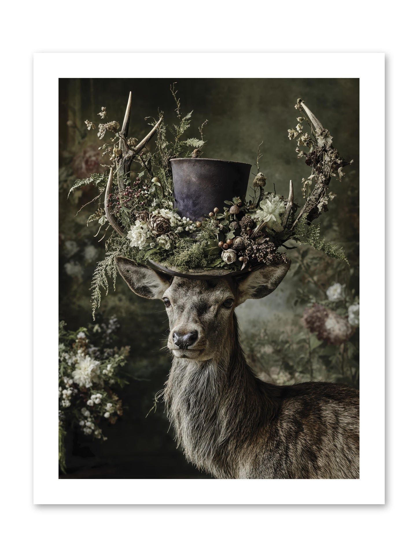 The Woodland Deity -- Paper Print 12x16