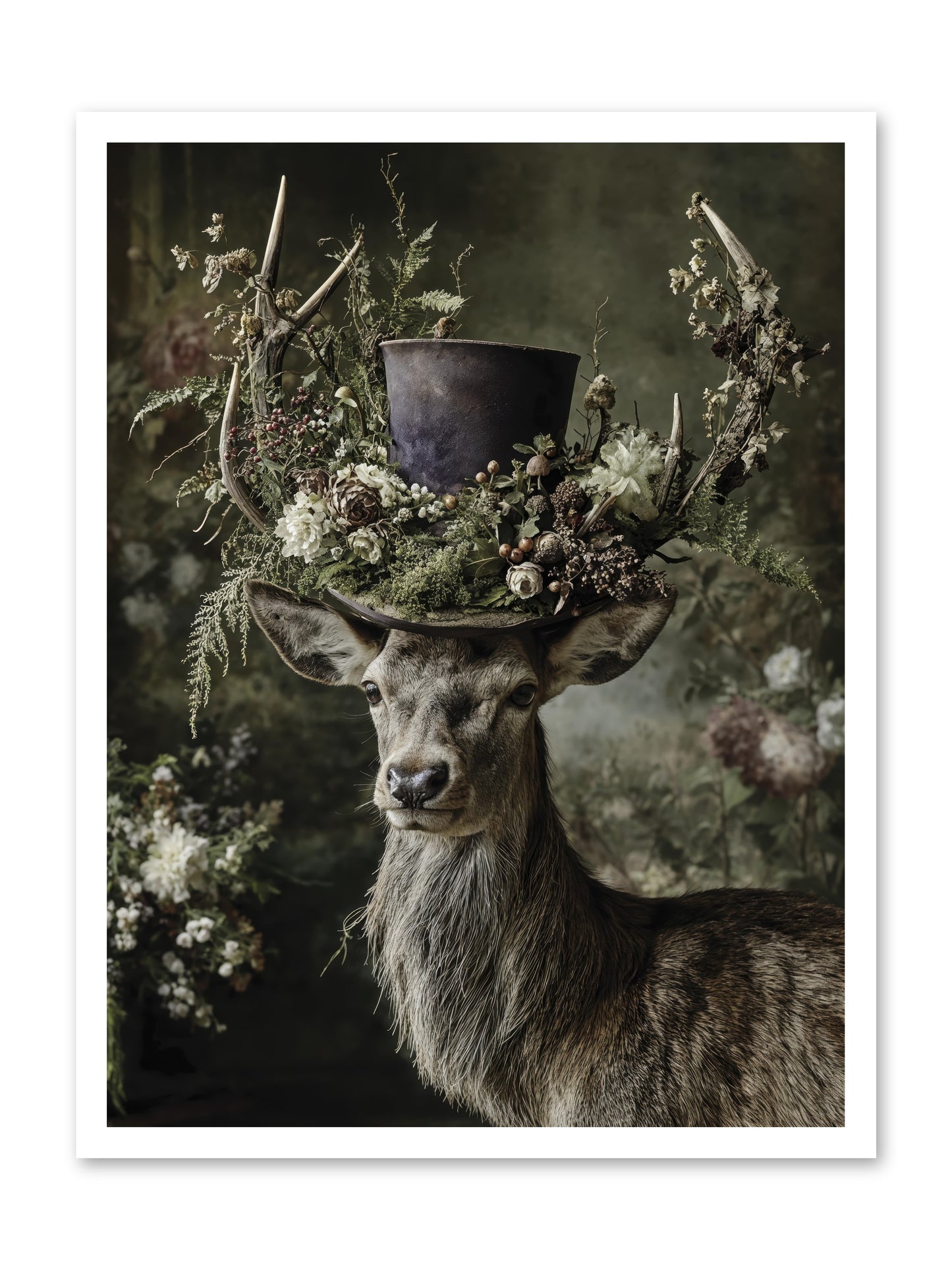 The Woodland Deity -- Loose Canvas Print 24x32