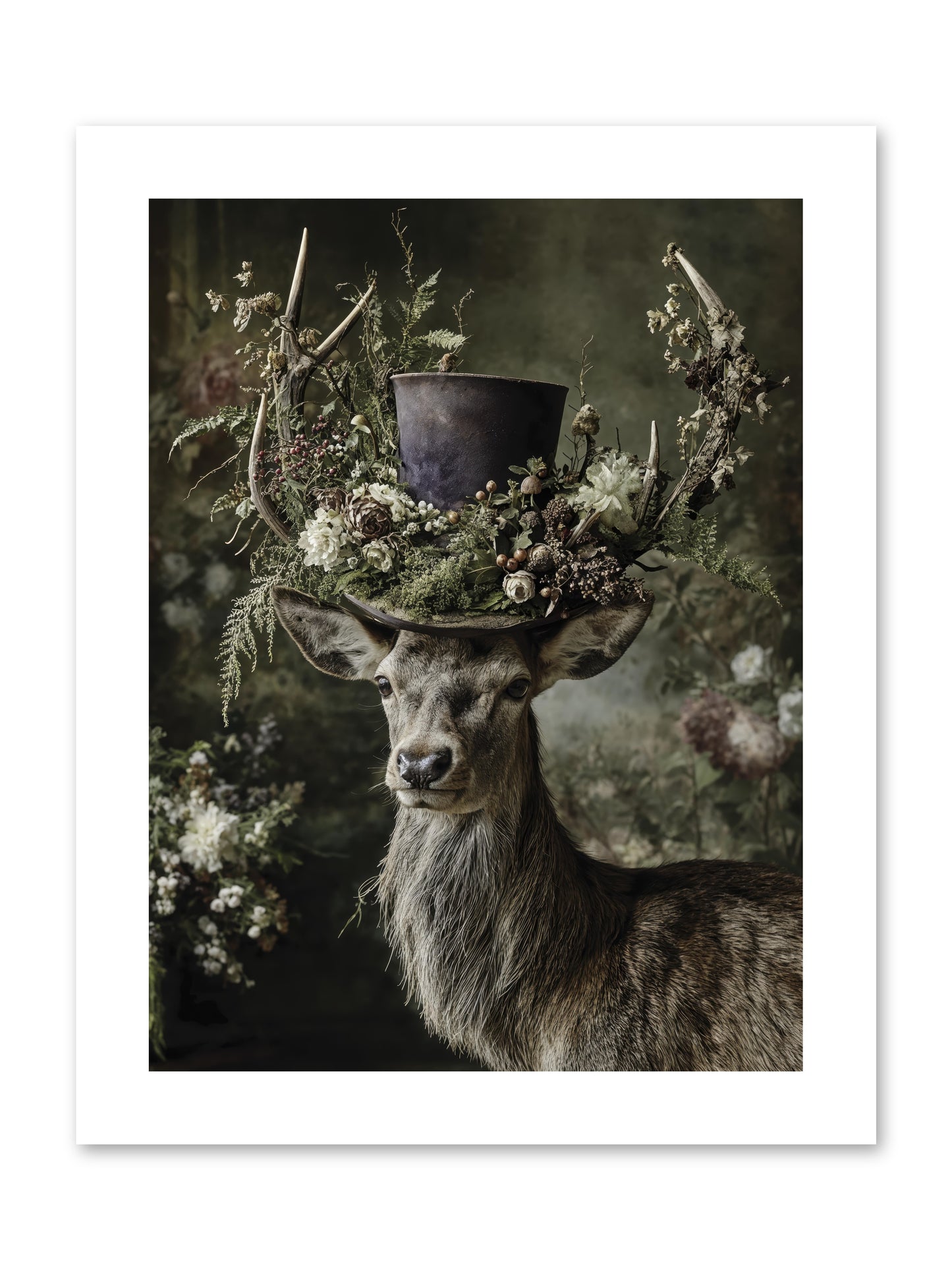 The Woodland Deity -- Paper Print 9x12