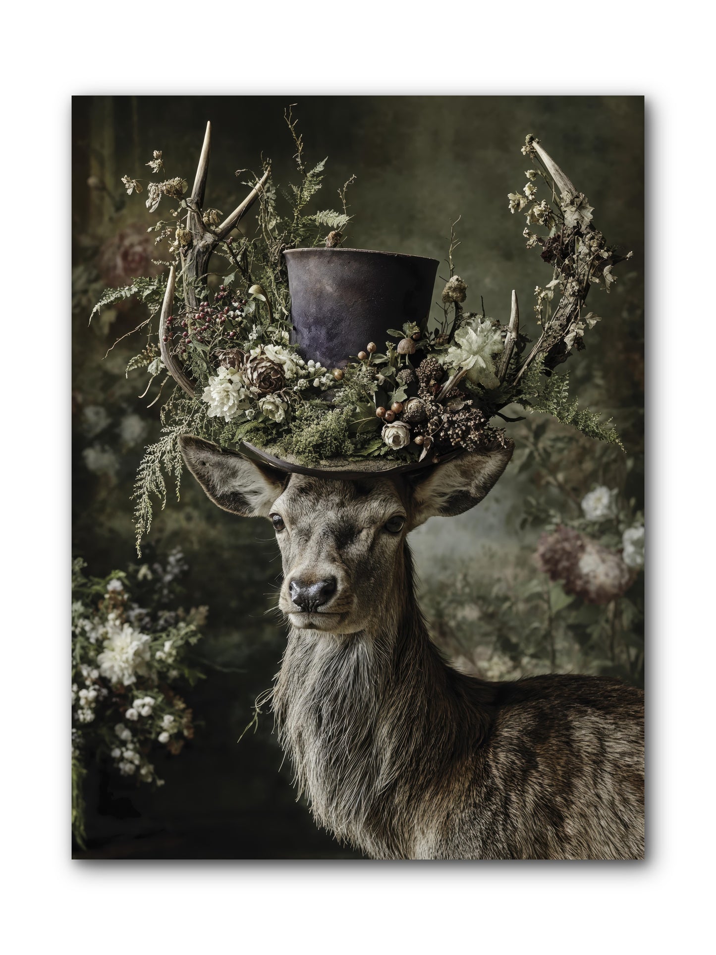 The Woodland Deity -- Wrapped Canvas 9x12