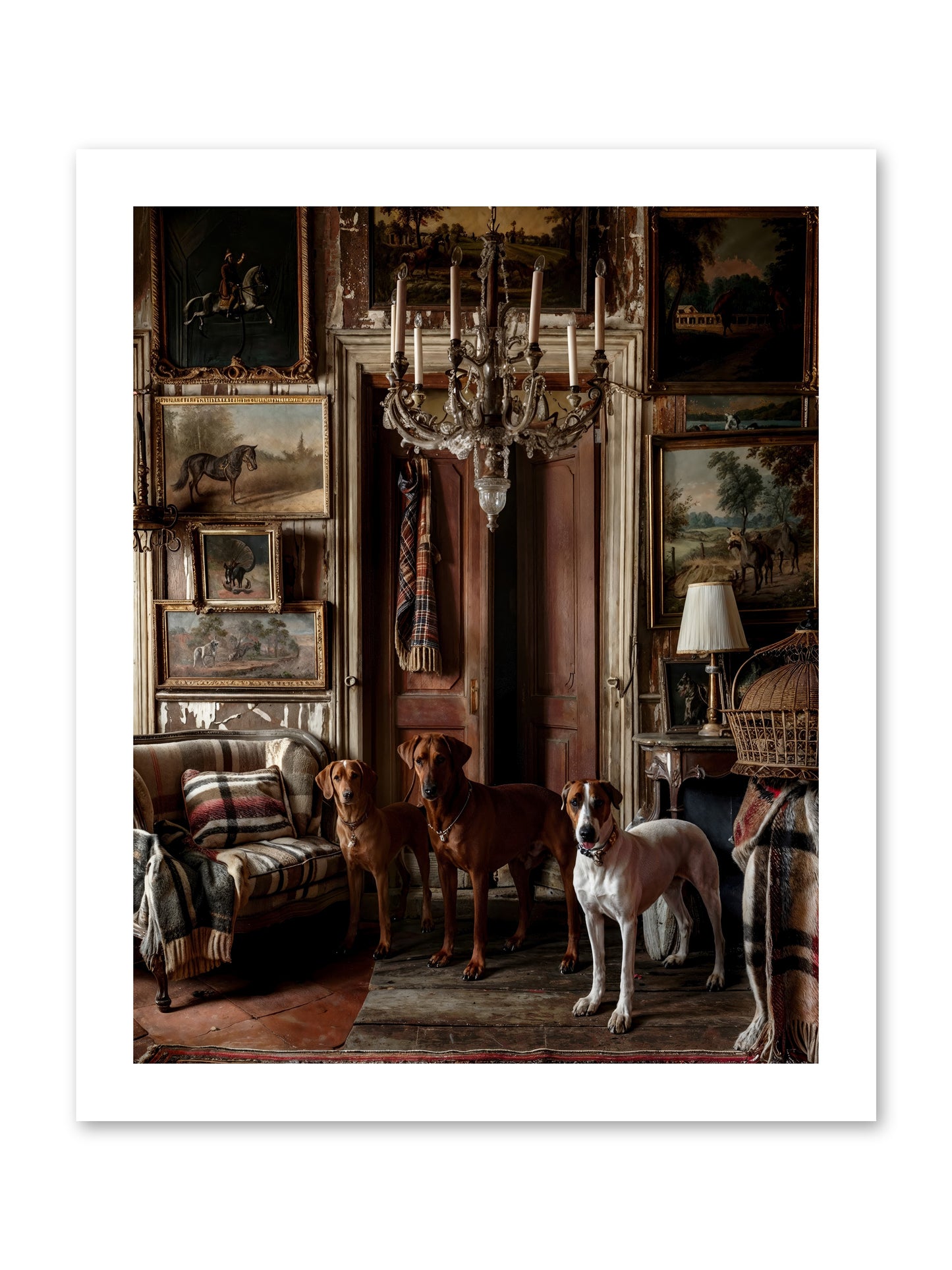 The Woofington Society -- Loose Canvas Print 12x15