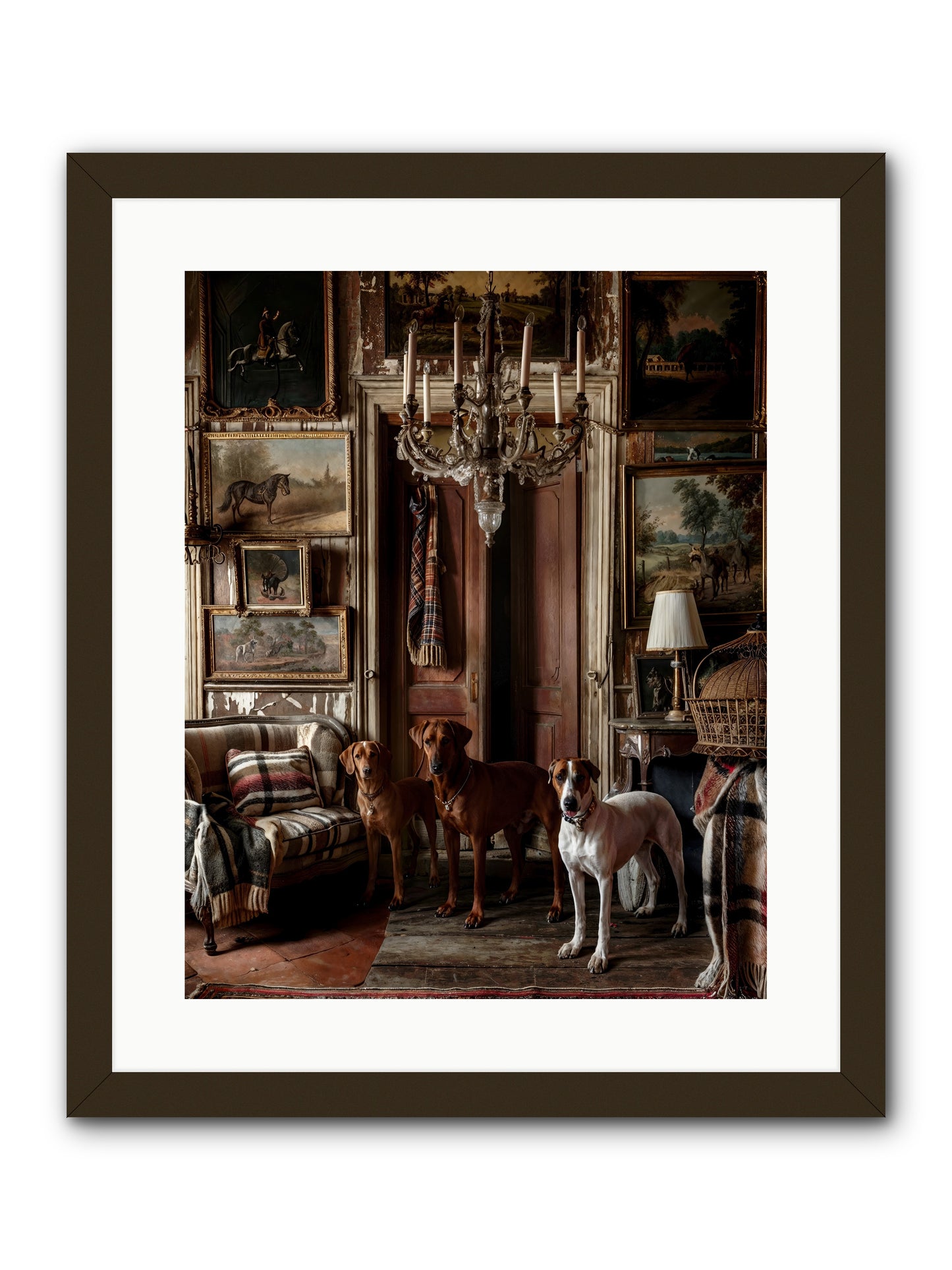 The Woofington Society -- Framed Print - Black 16x20