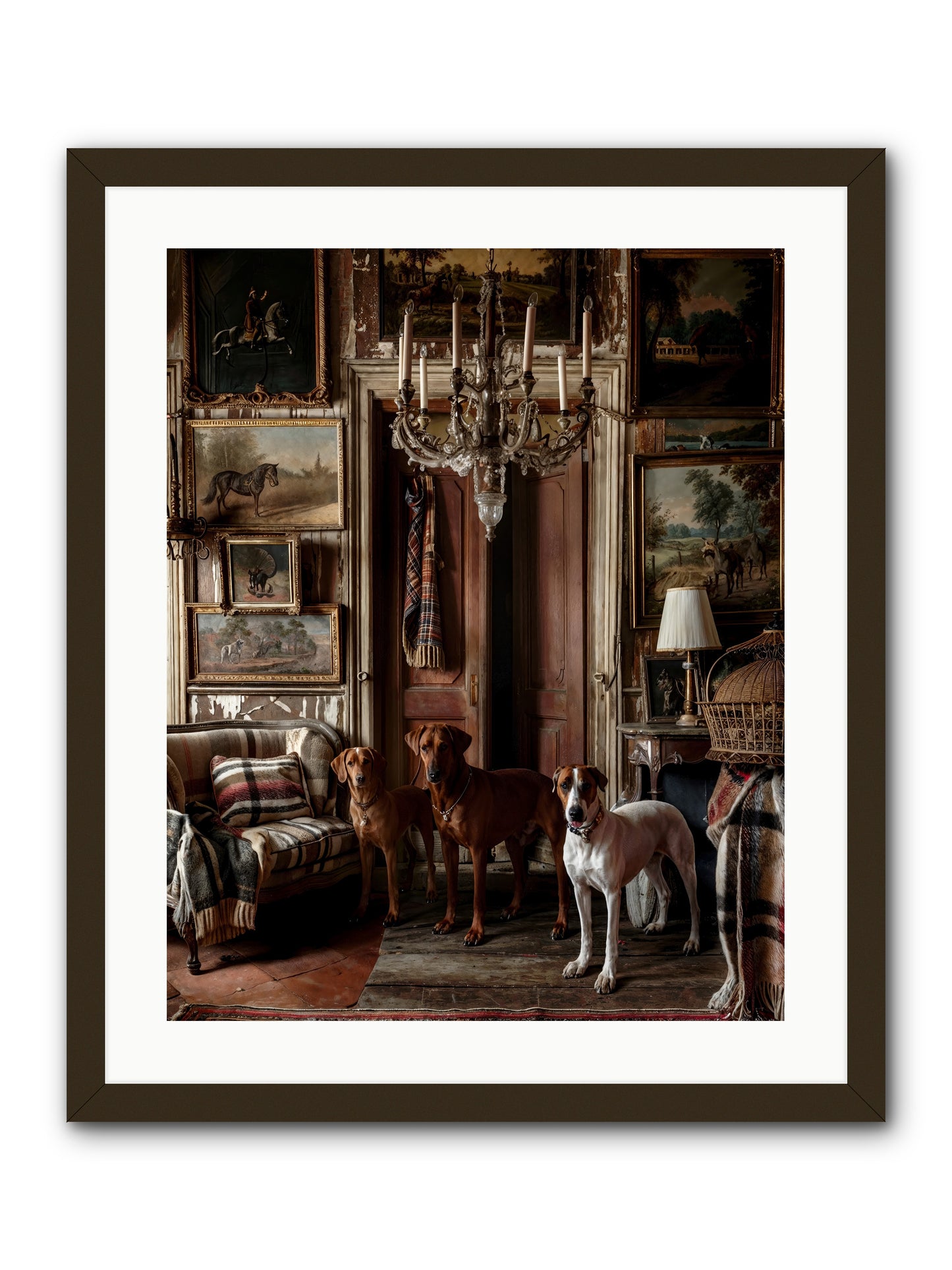 The Woofington Society -- Framed Print - Black 20x25
