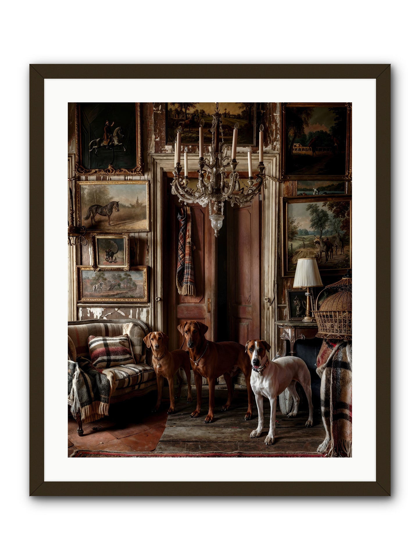 The Woofington Society -- Framed Print - Black 24x30
