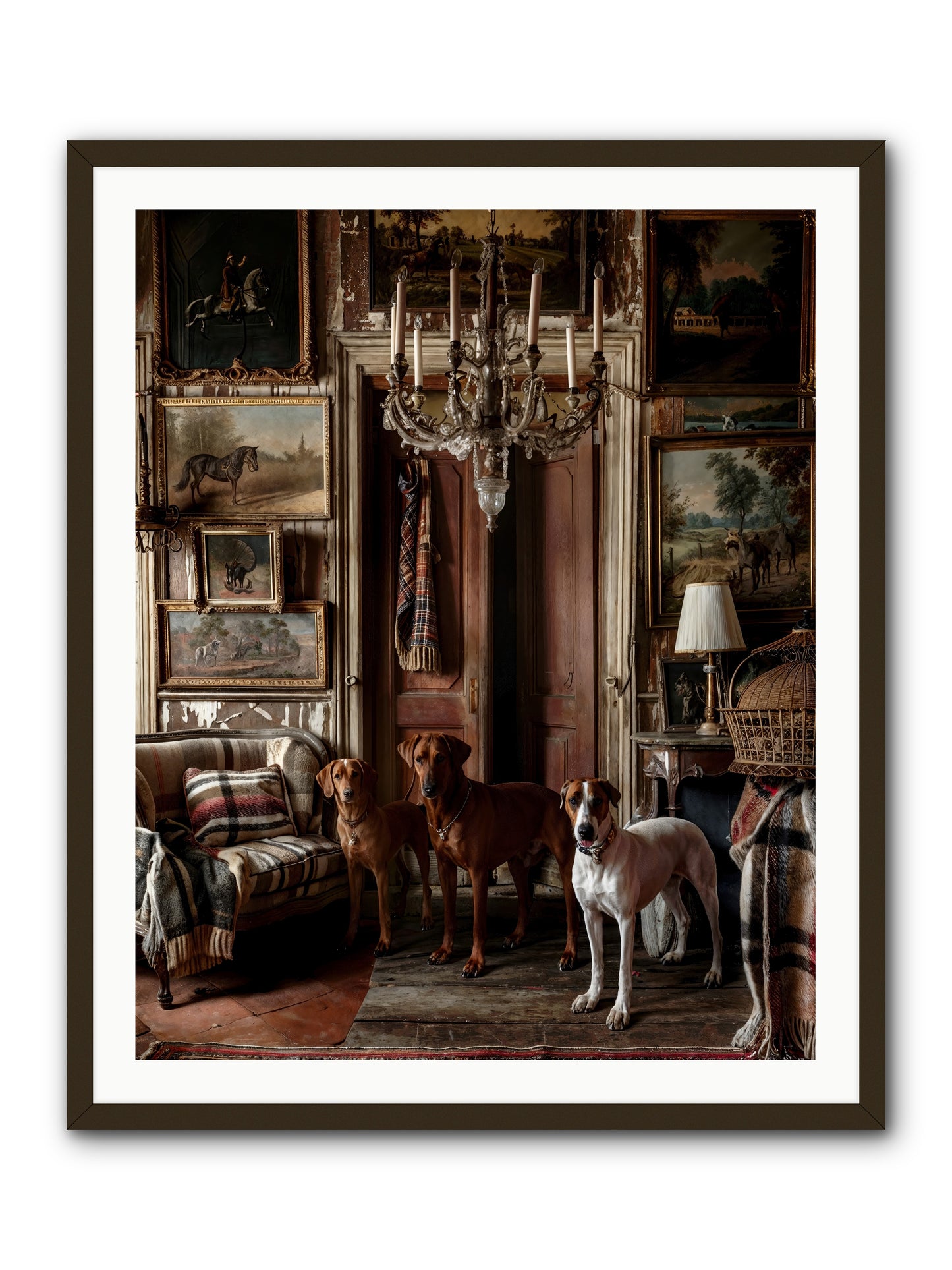 The Woofington Society -- Framed Print - Black 32x40