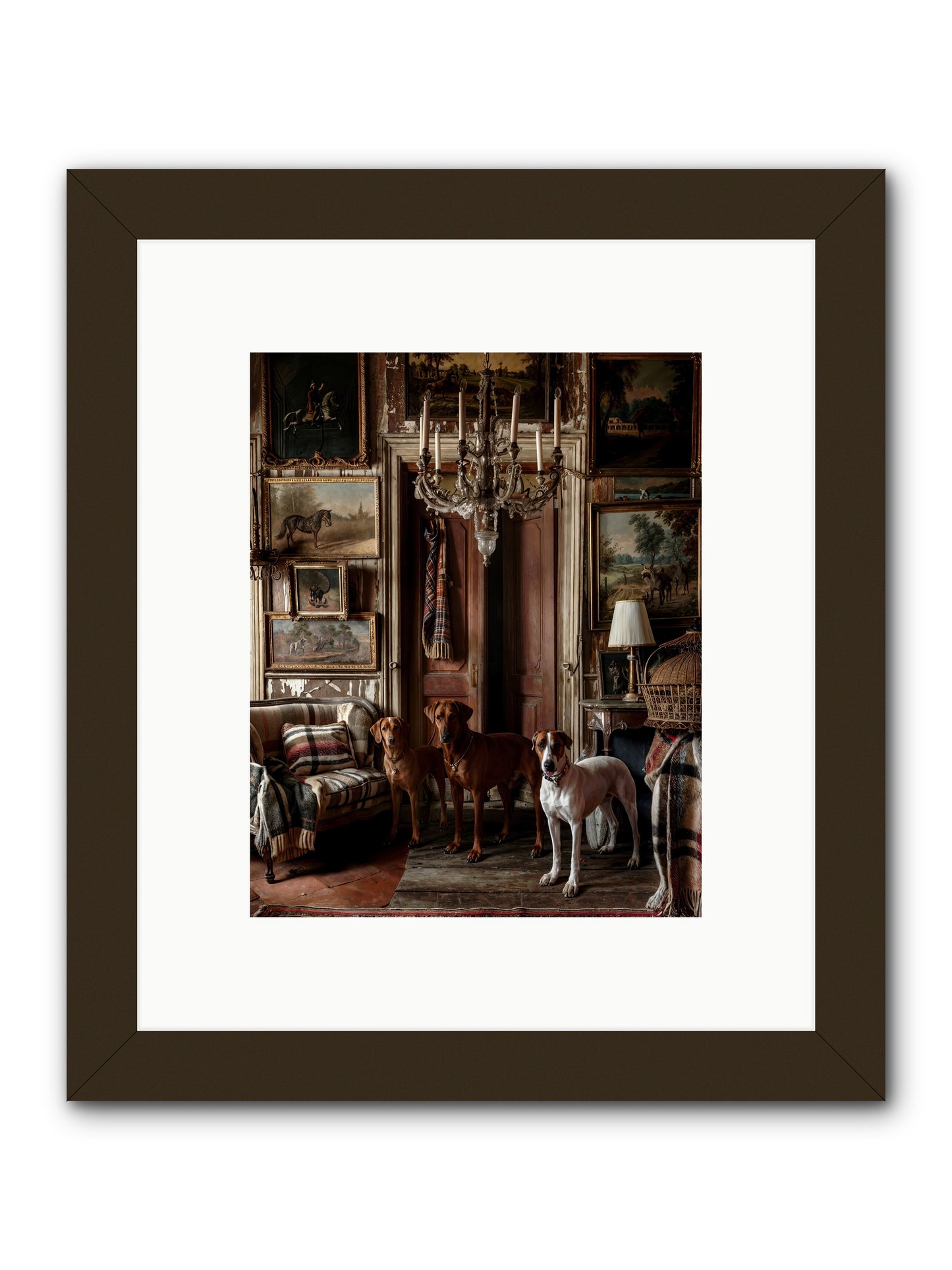 The Woofington Society -- Framed Print - Black 8x10