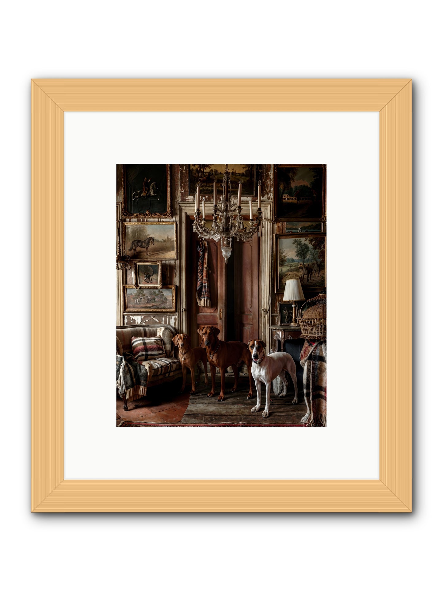The Woofington Society -- Framed Print - Natural 8x10