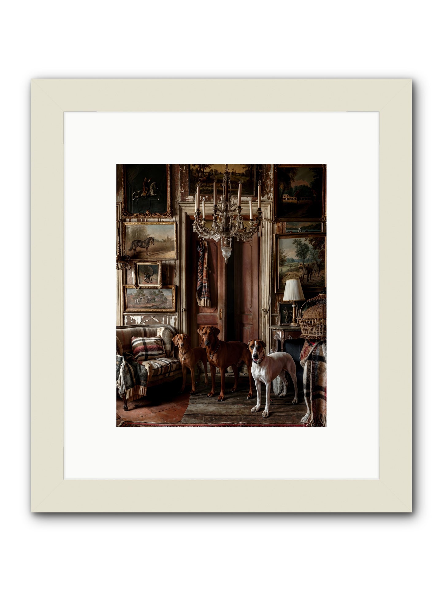The Woofington Society -- Framed Print - White 8x10