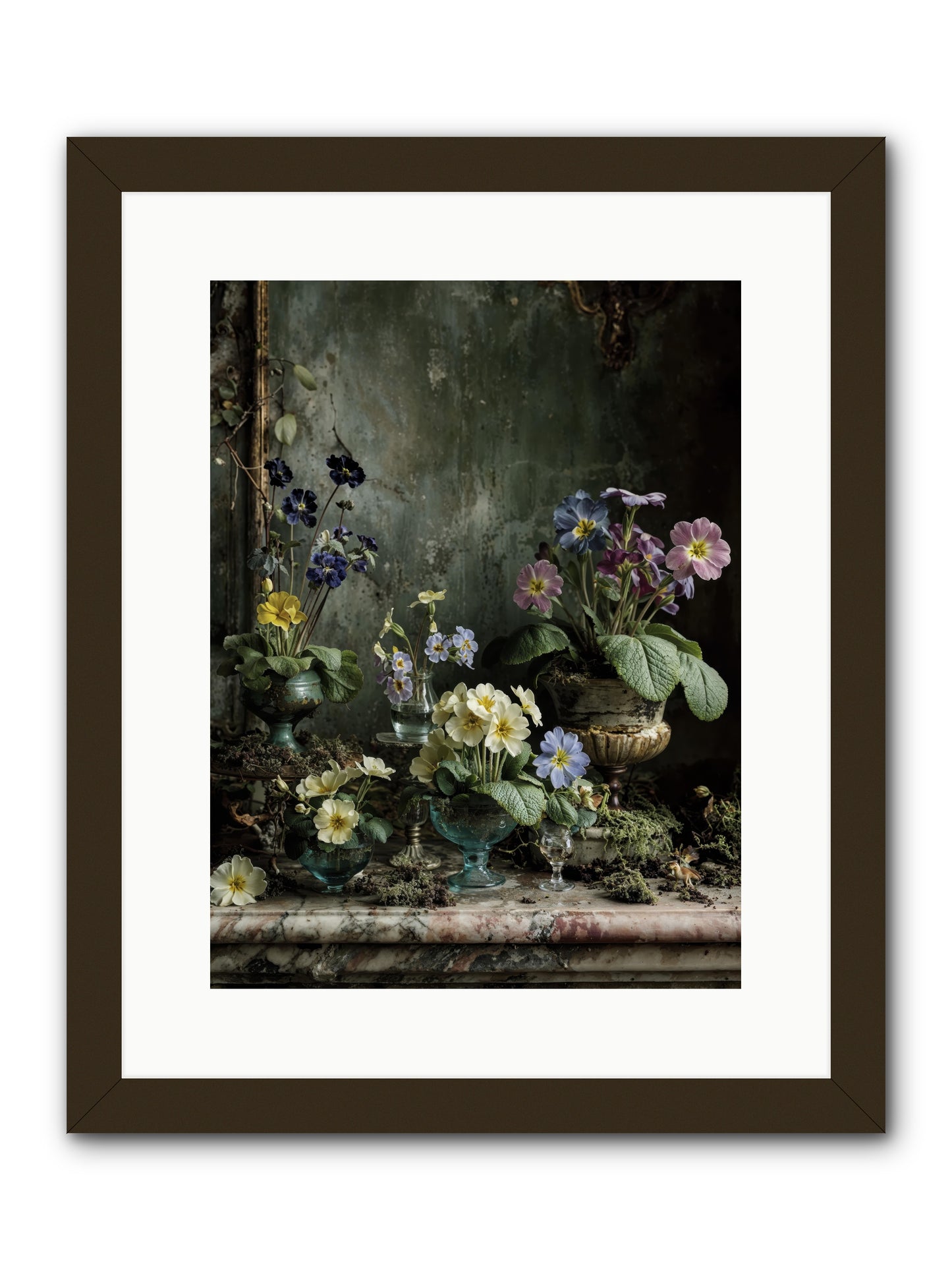 The glow that remains -- Framed Print - Black 12x16
