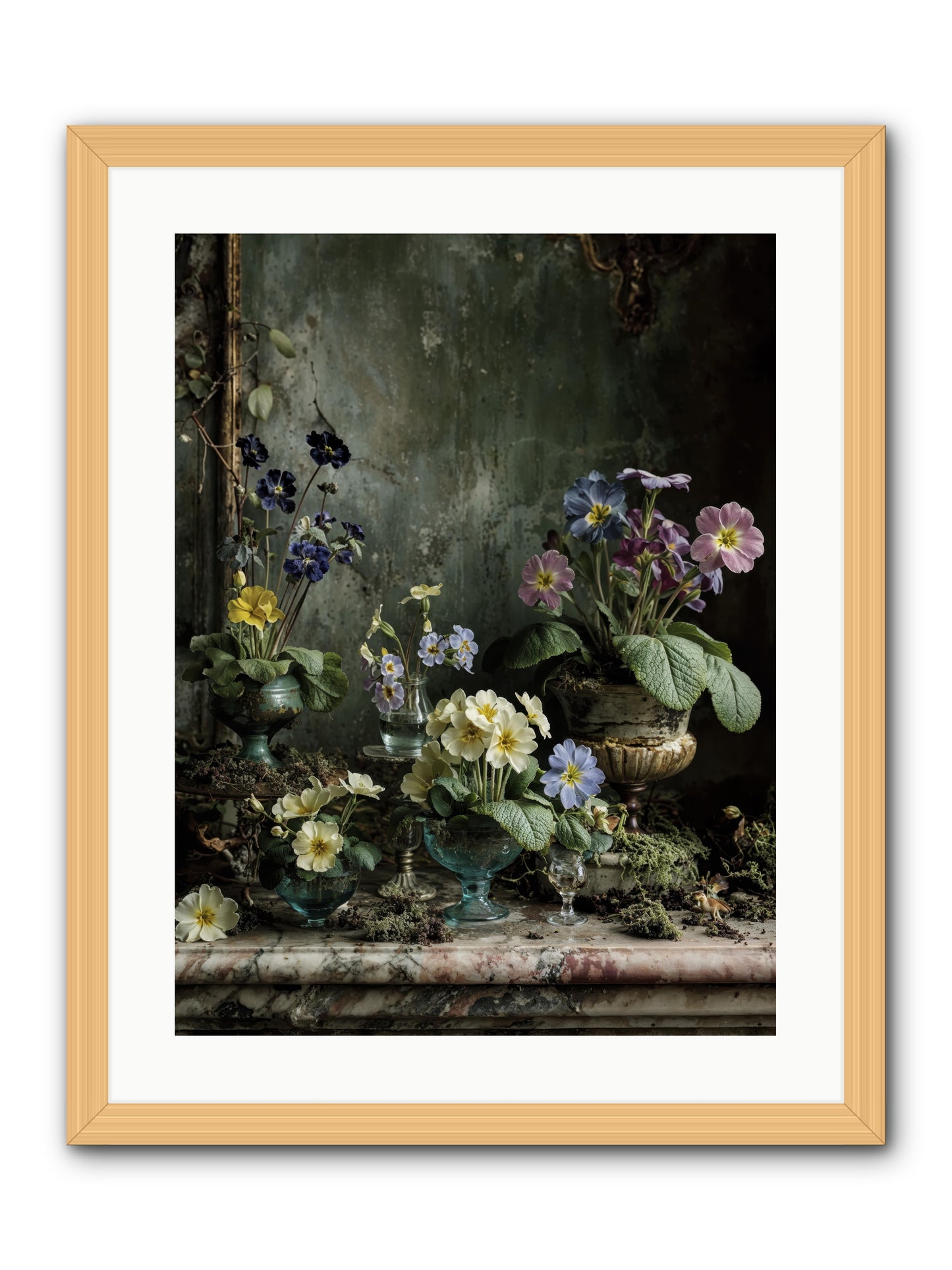 The glow that remains -- Framed Print - Natural 18x24