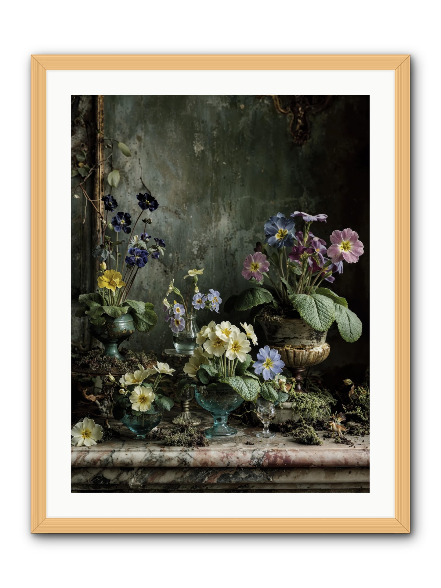 The glow that remains -- Framed Print - Natural 24x32