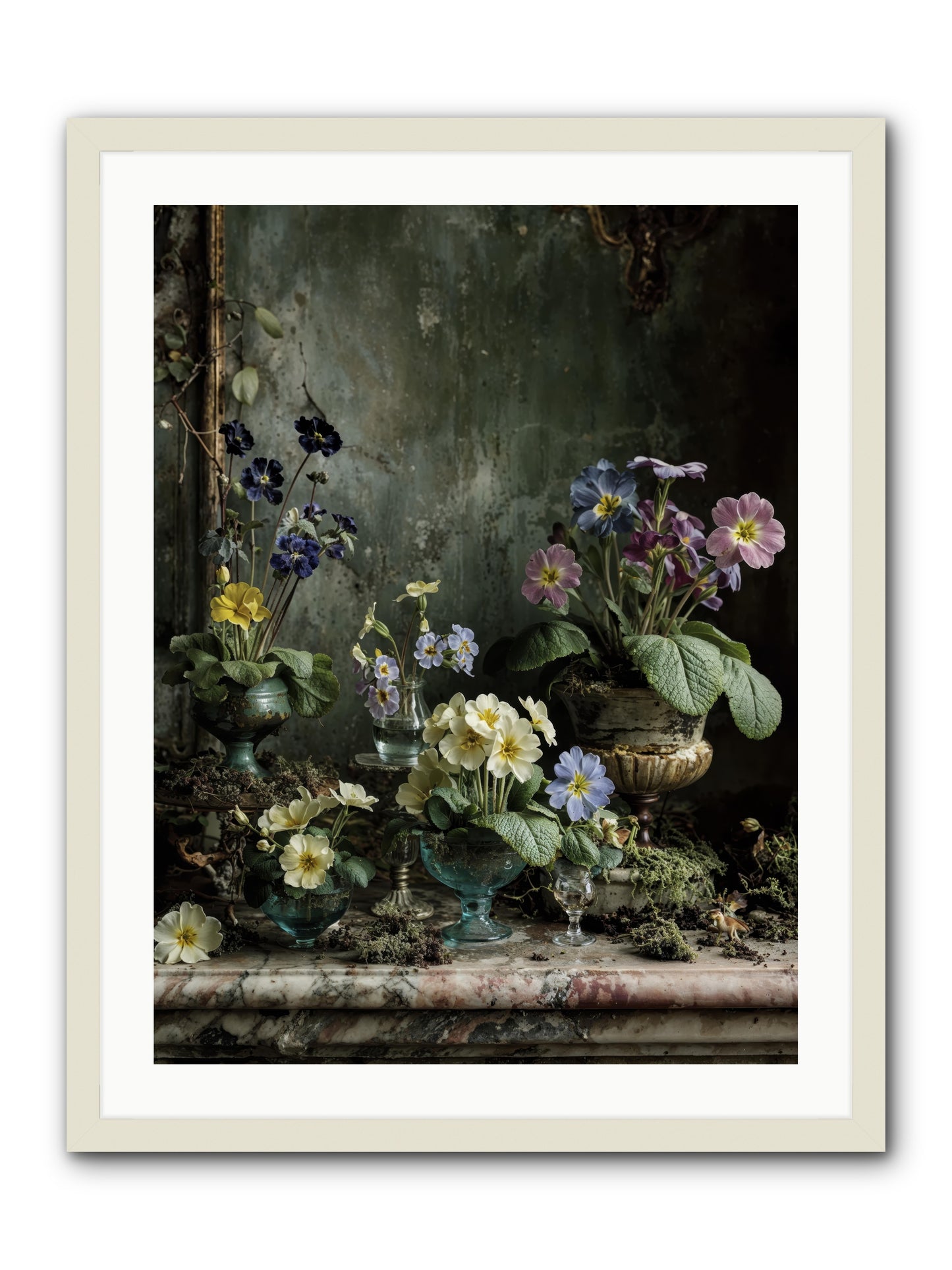 The glow that remains -- Framed Print - White 24x32