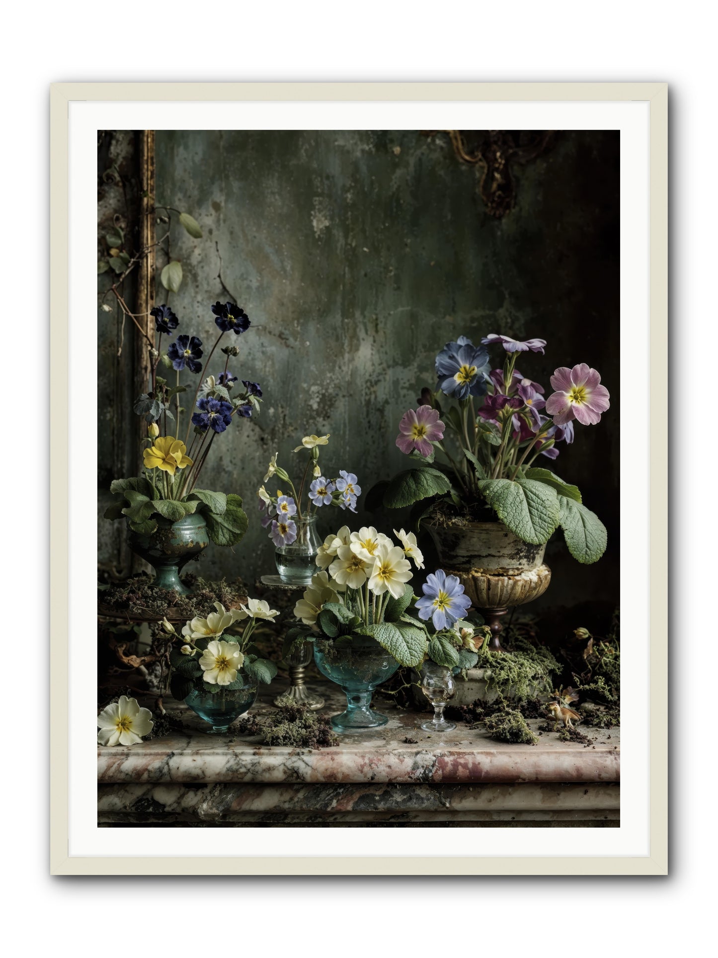 The glow that remains -- Framed Print - White 36x48