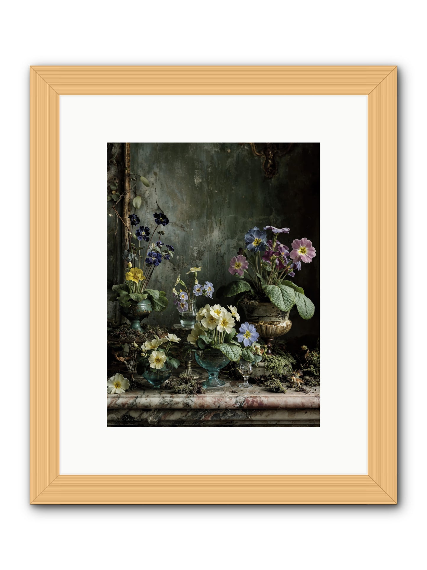 The glow that remains -- Framed Print - Natural 9x12