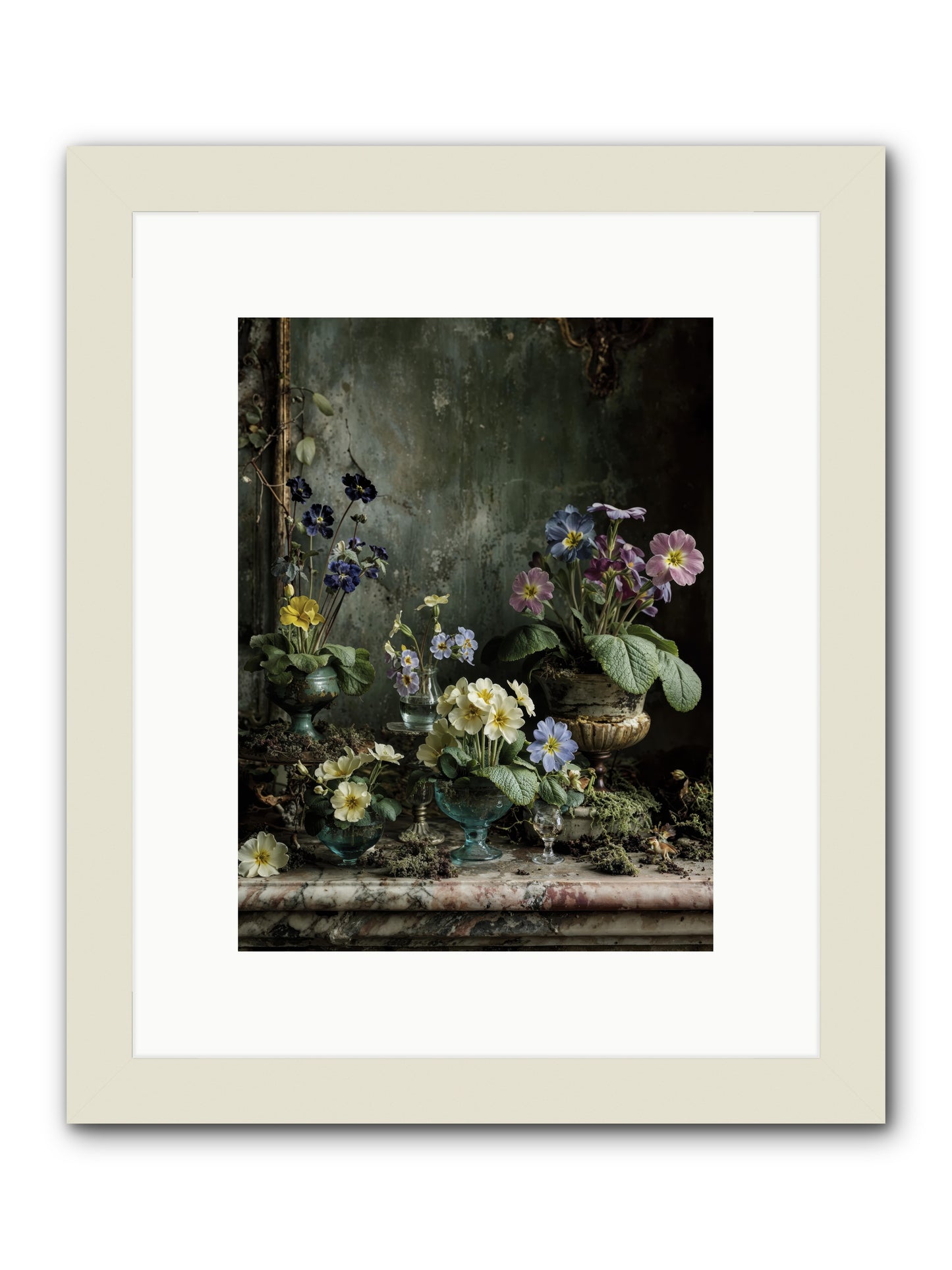 The glow that remains -- Framed Print - White 9x12