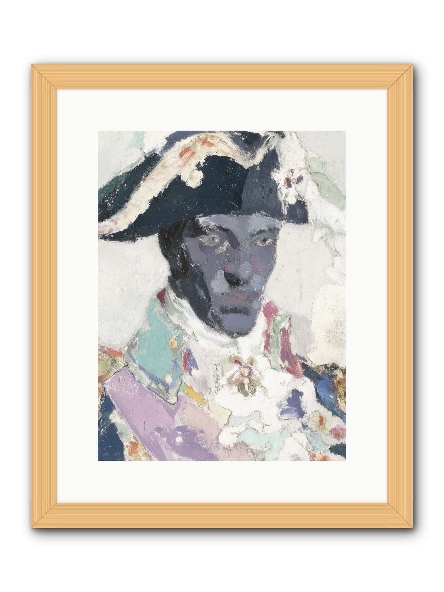 The heart that holds course -- Framed Print - Natural 12x16