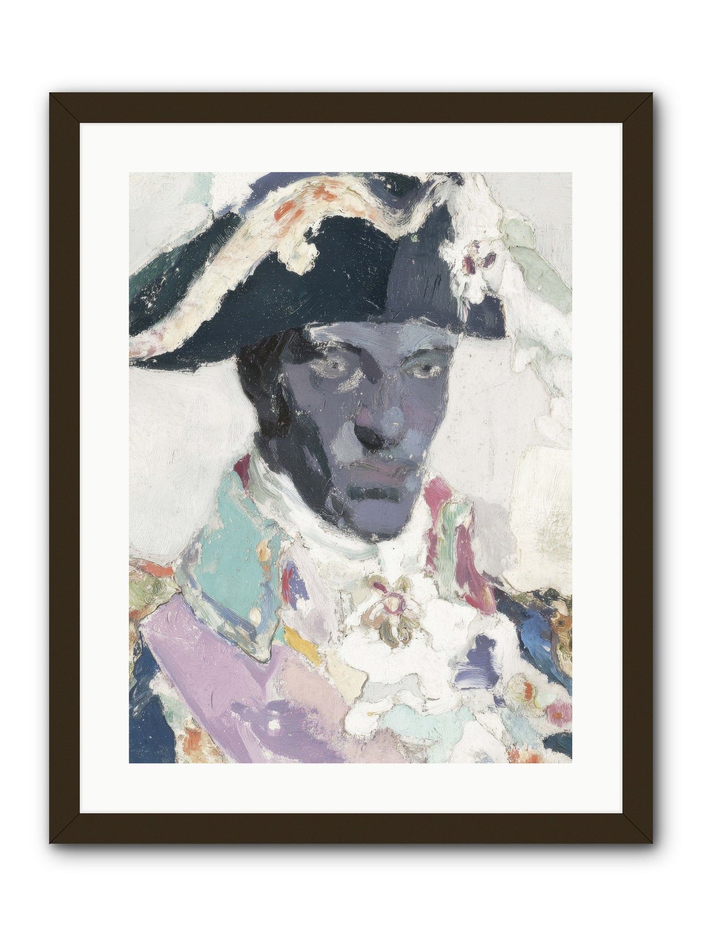 The heart that holds course -- Framed Print - Black 18x24