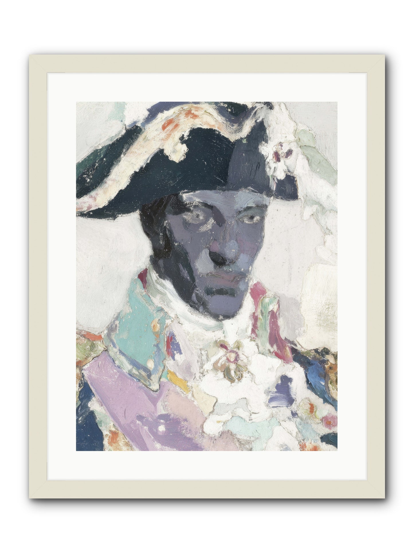 The heart that holds course -- Framed Print - White 18x24