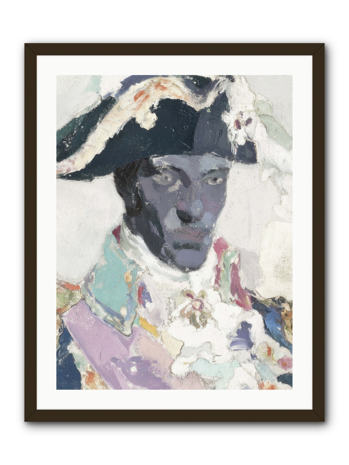 The heart that holds course -- Framed Print - Black 24x32