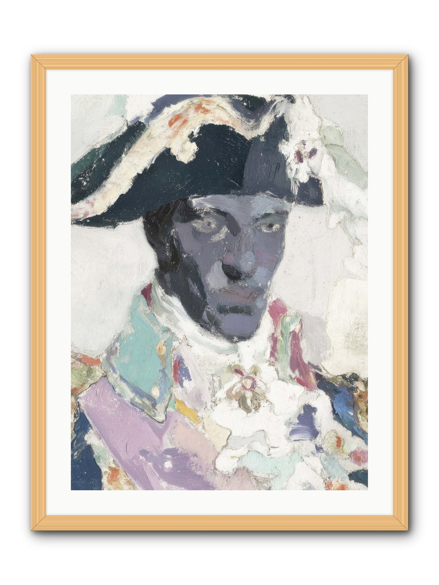 The heart that holds course -- Framed Print - Natural 24x32