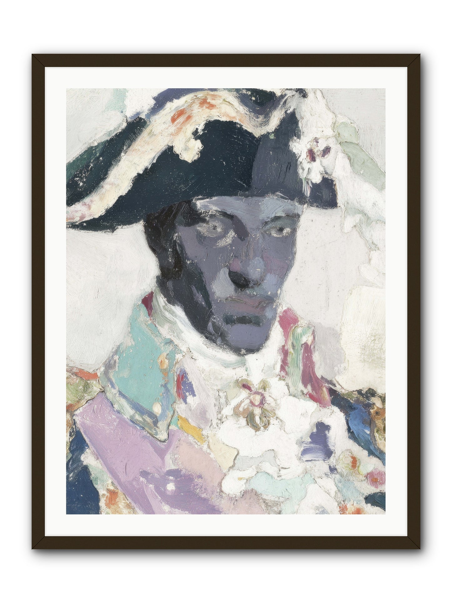 The heart that holds course -- Framed Print - Black 30x40