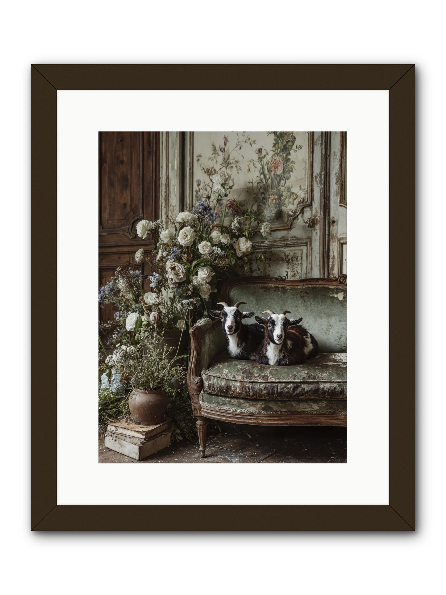 The heart's chosen joy -- Framed Print - Black 12x16