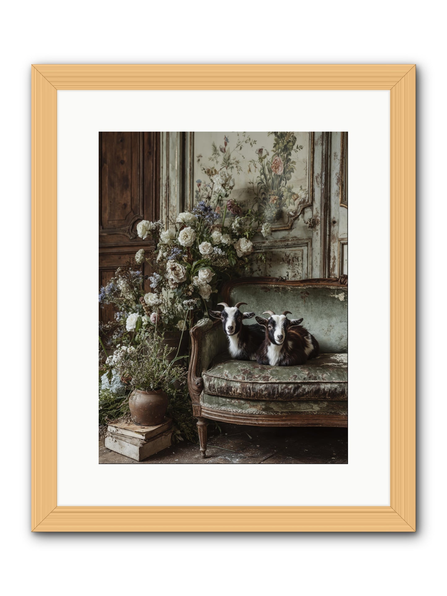 The heart's chosen joy -- Framed Print - Natural 12x16