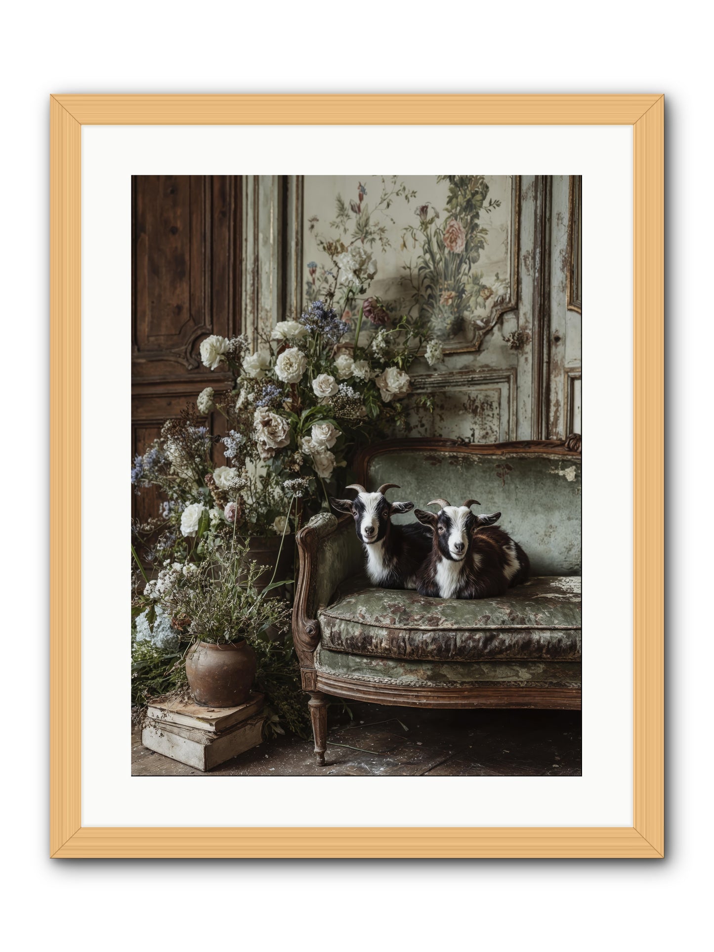The heart's chosen joy -- Framed Print - Natural 18x24