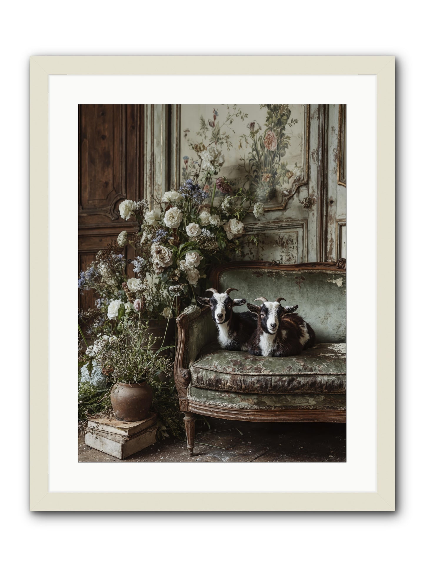 The heart's chosen joy -- Framed Print - White 18x24