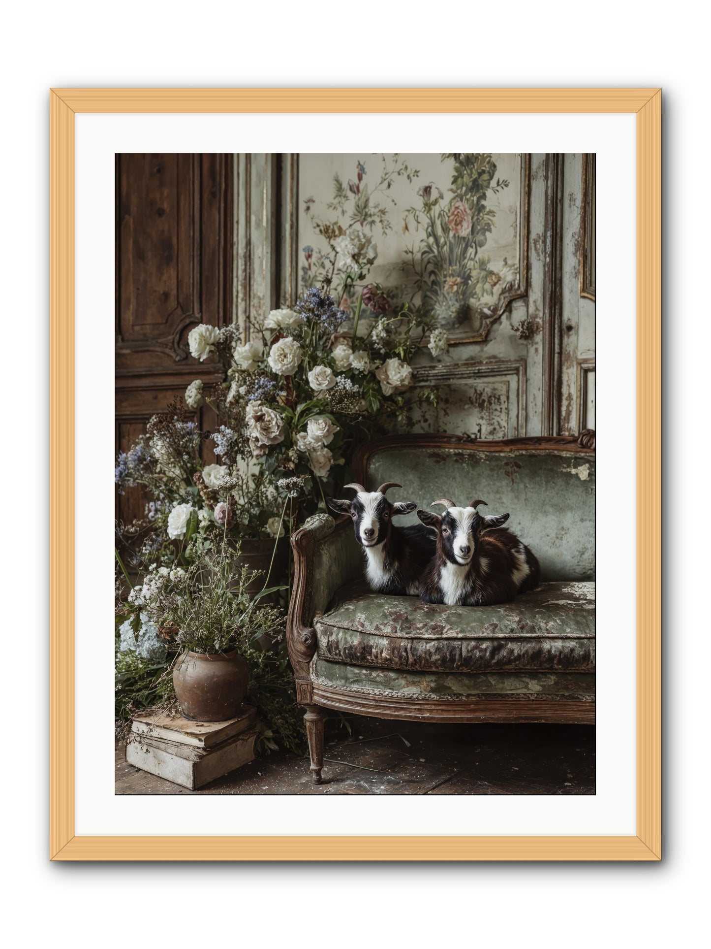 The heart's chosen joy -- Framed Print - Natural 24x32