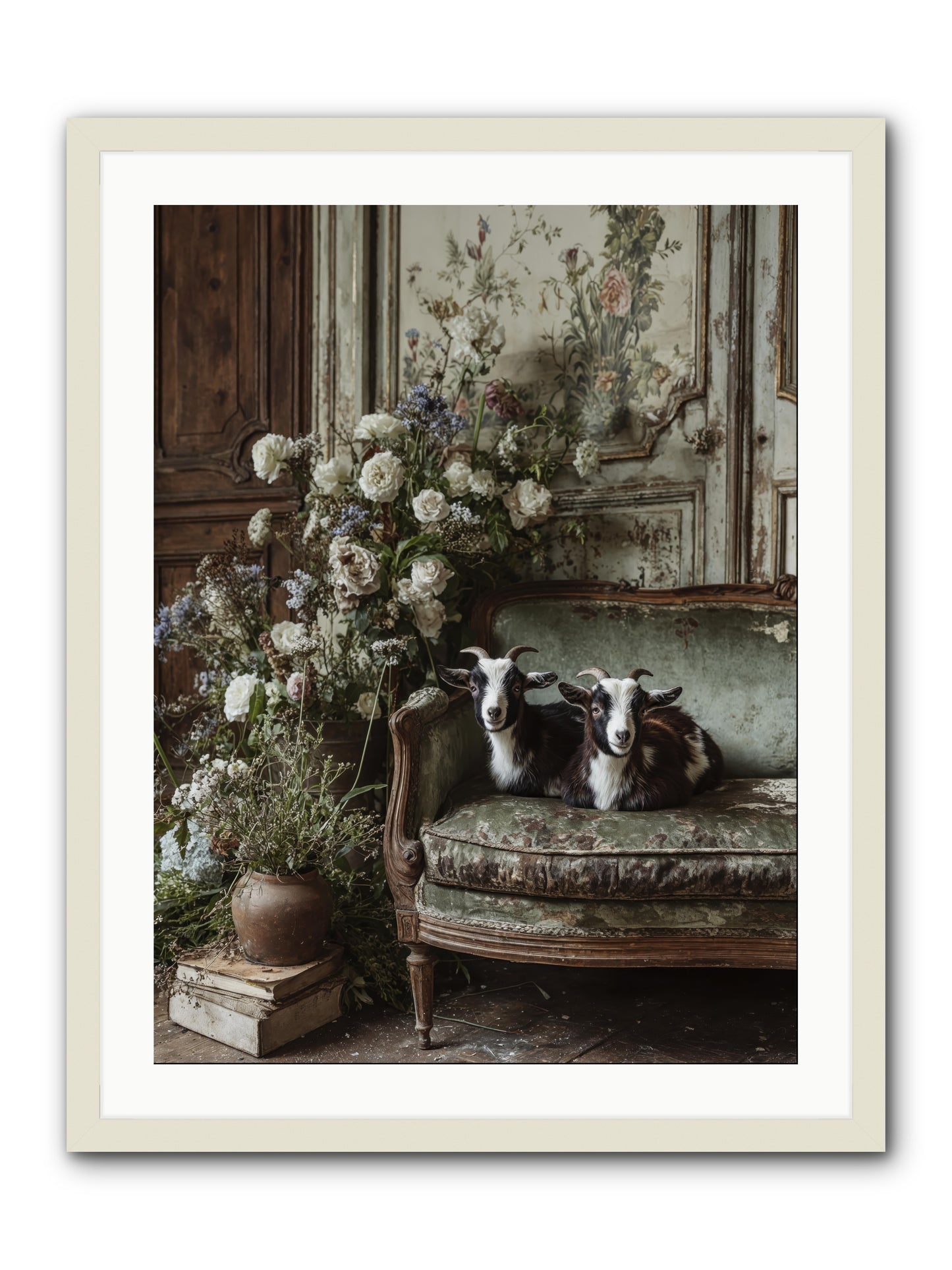 The heart's chosen joy -- Framed Print - White 24x32