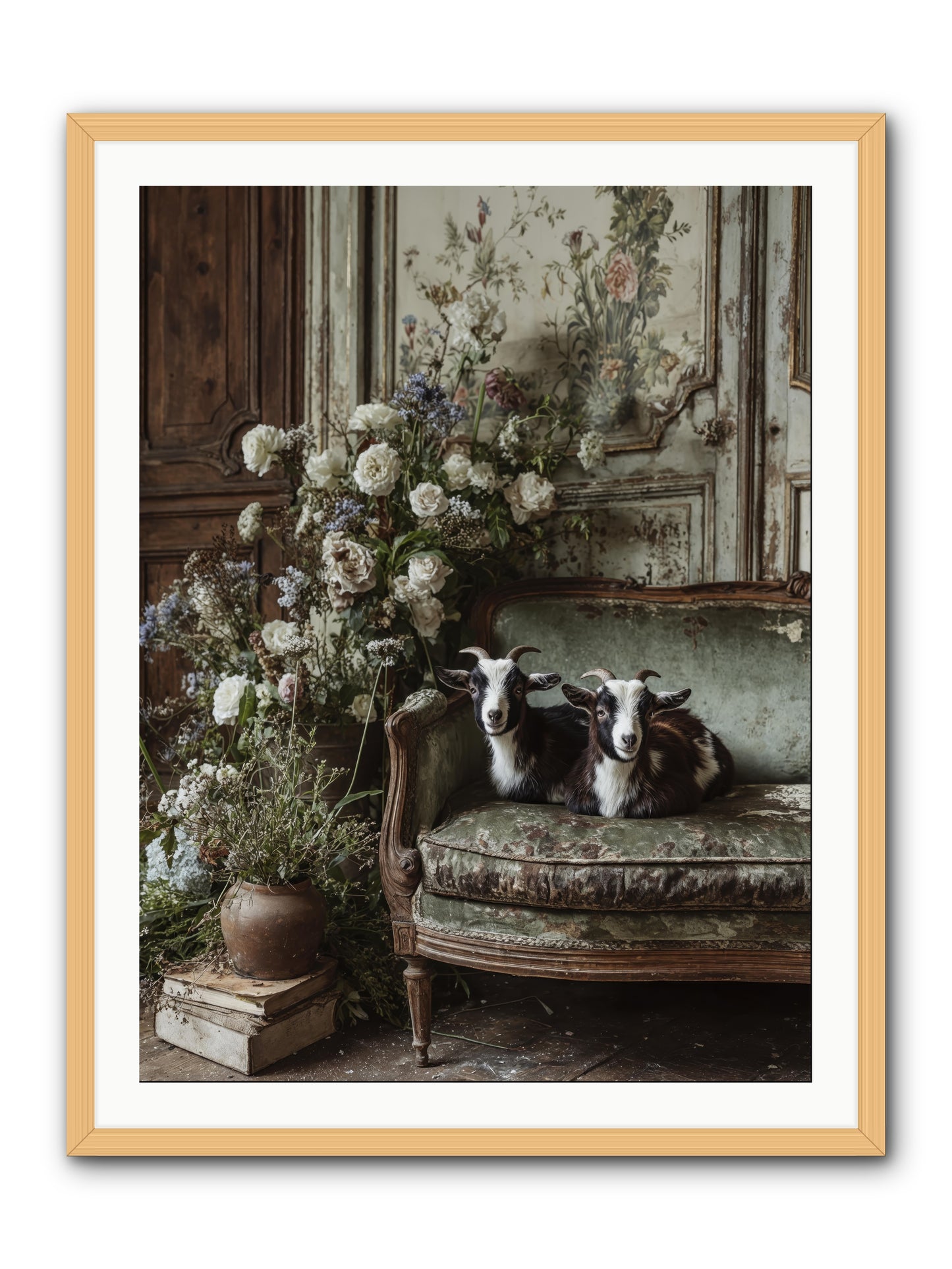 The heart's chosen joy -- Framed Print - Natural 30x40