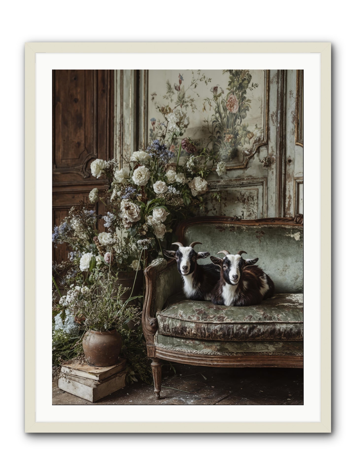 The heart's chosen joy -- Framed Print - White 30x40