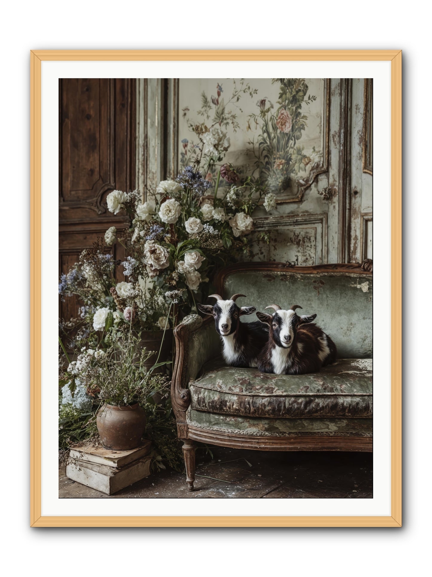 The heart's chosen joy -- Framed Print - Natural 36x48